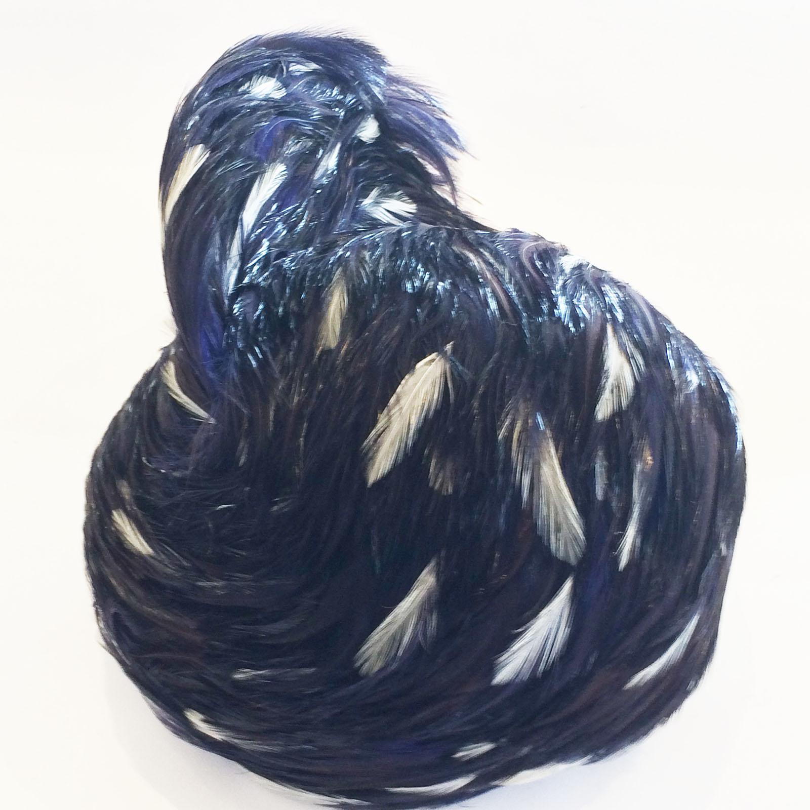 Black Excellent Jack McConnell Feathered Hat 