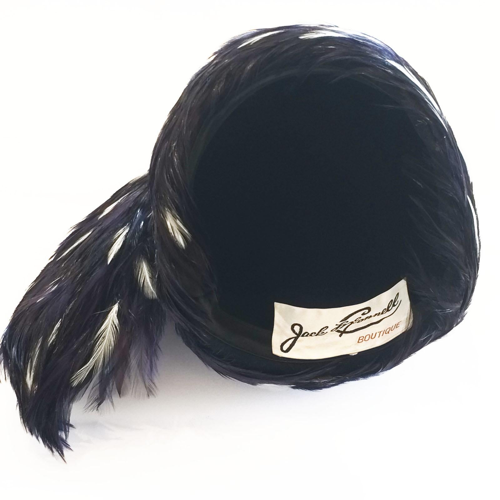 Excellent Jack McConnell Feathered Hat  In Good Condition In Daylesford, Victoria