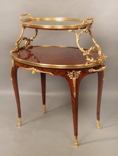 Excellent Late 19th Century Bronze Mounted Tea Table Attributed to Paul Sormani