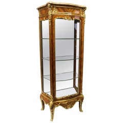 Antique Excellent Late 19th Century Gilt Bronze Mounted Vitrine by Joseph Zwiener