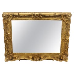 Excellent Late 19th Century Giltwood and Gesso Carved Mirror