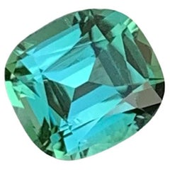 Excellente pierre de tourmaline verte menthe non sertie de 1,05 carat, bijouterie d'art