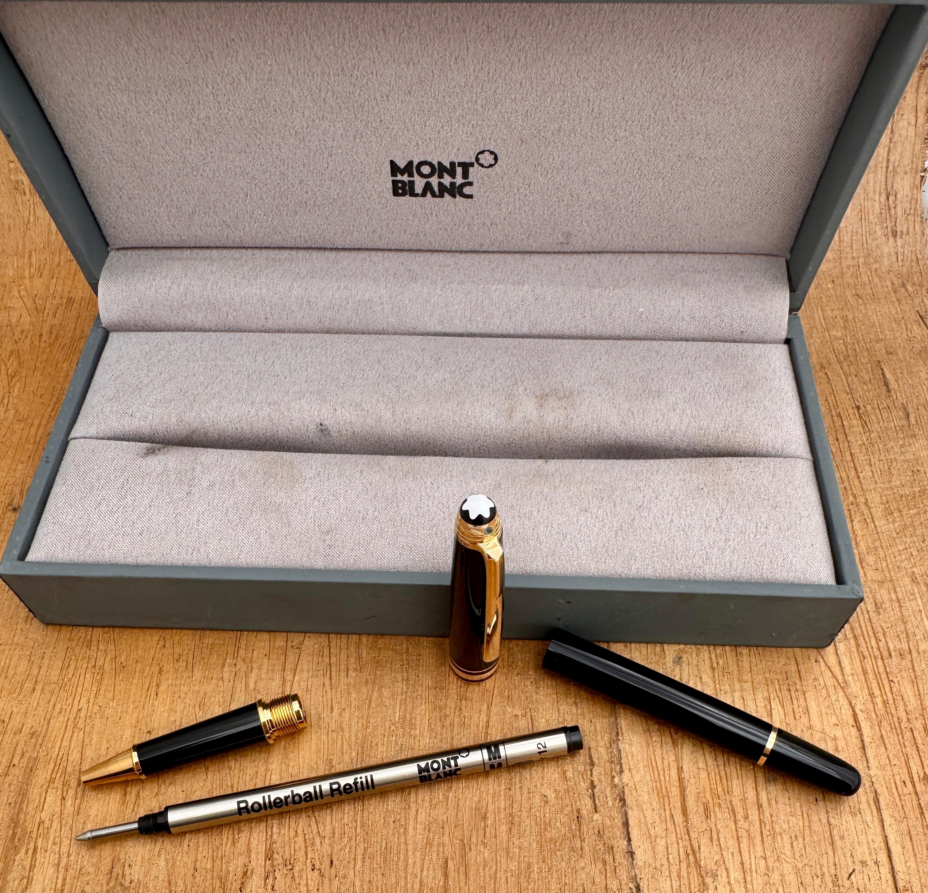 Ausgezeichnete MONTBLANC Meisterstuck Rollerball Pen SAPPHIRE UNICEF Stift Boxed im Angebot 7