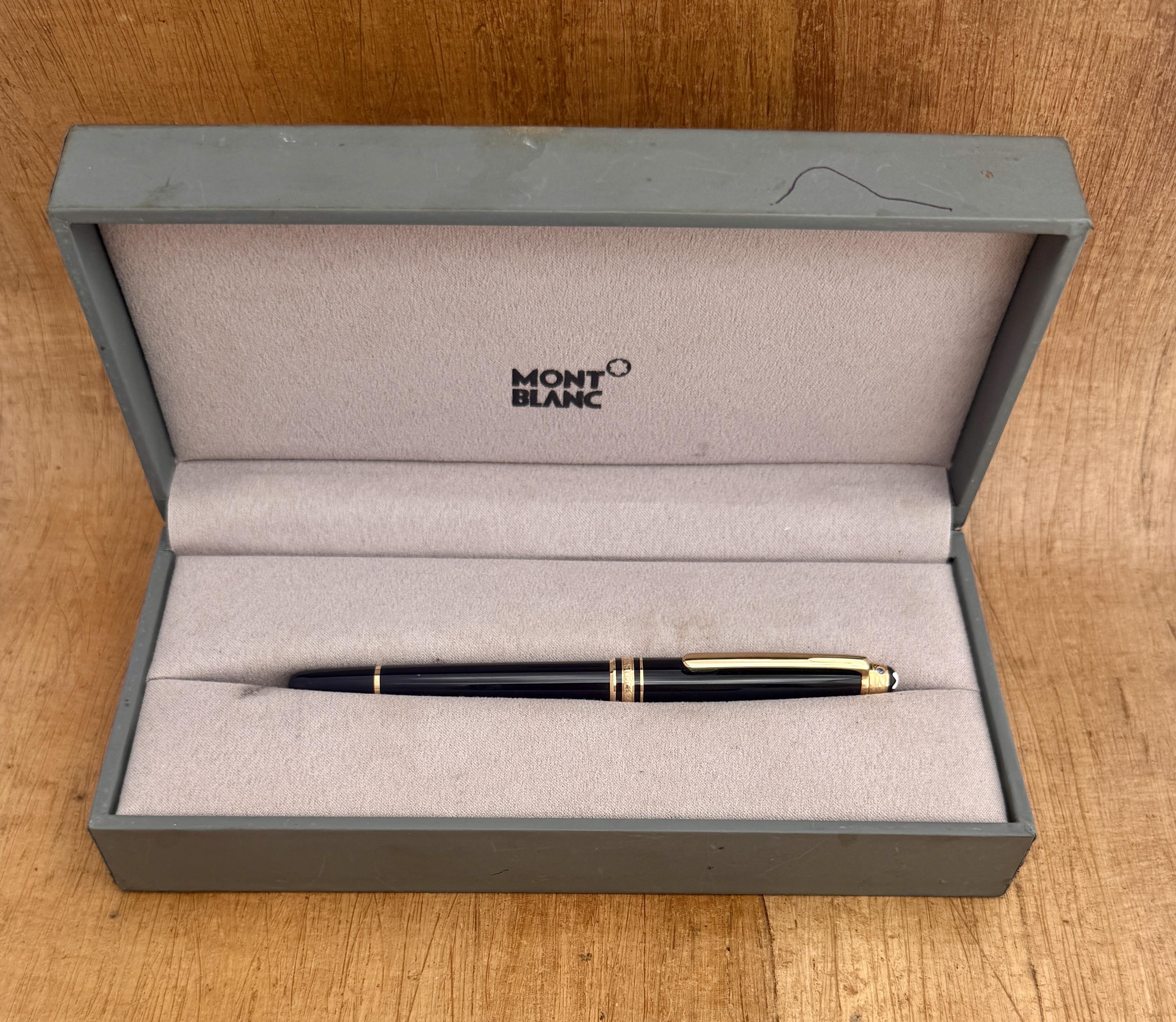 Ausgezeichnete MONTBLANC Meisterstuck Rollerball Pen SAPPHIRE UNICEF Stift Boxed im Angebot 8