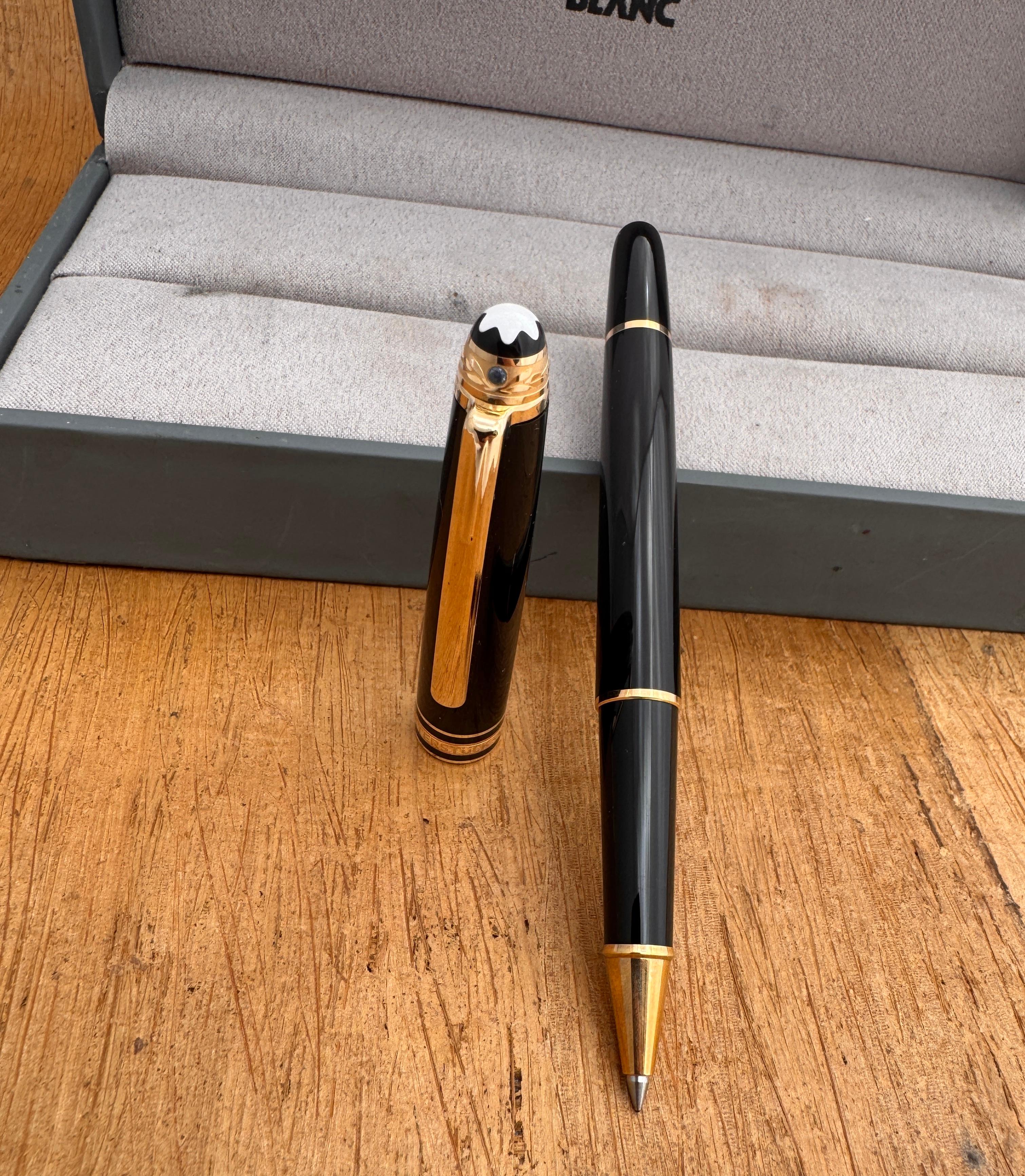 Ausgezeichnete MONTBLANC Meisterstuck Rollerball Pen SAPPHIRE UNICEF Stift Boxed im Angebot 5