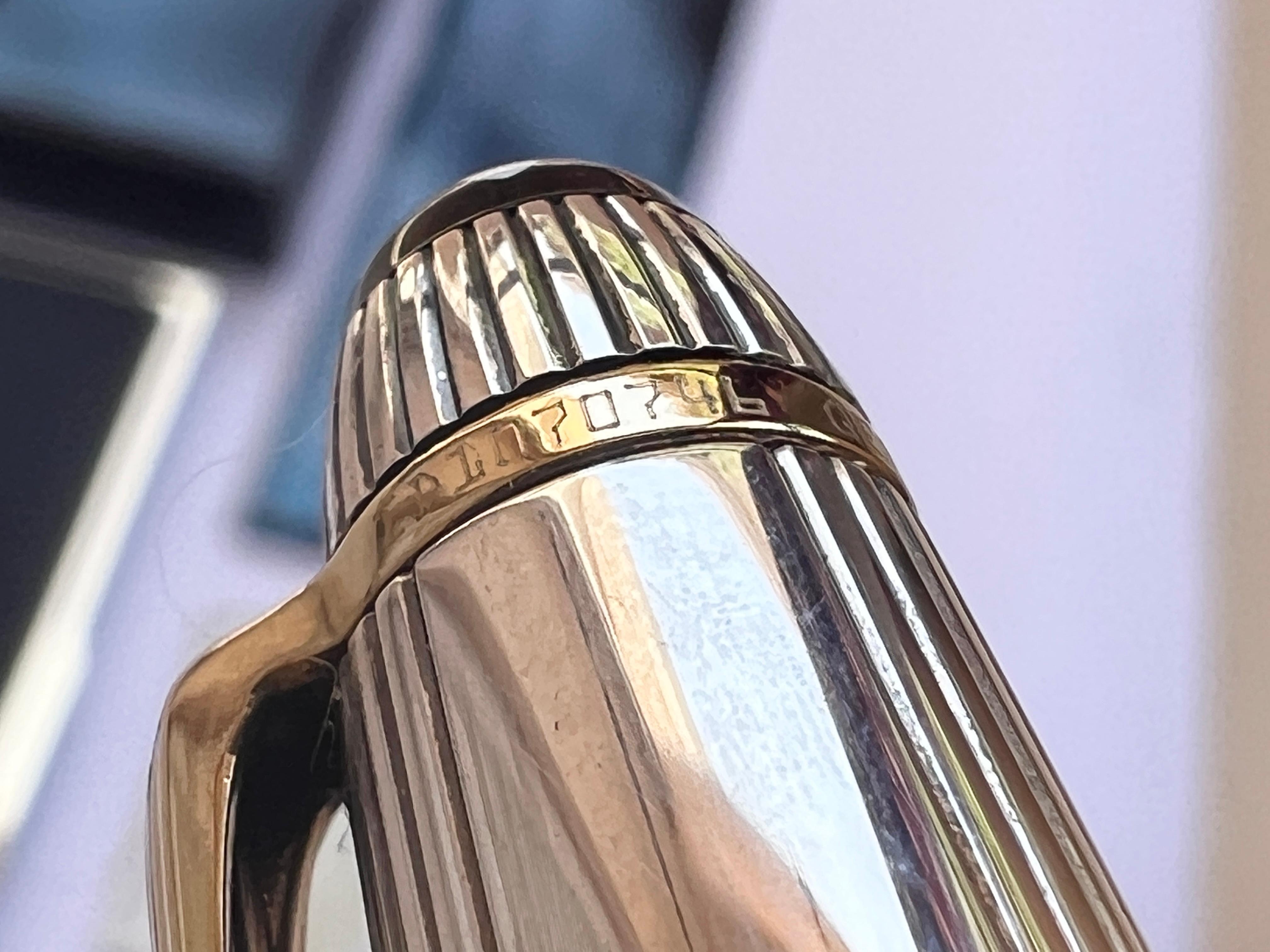 Excellent Montblanc Meisterstück Solitaire Doue Sterling Silver Ballpoint Pen For Sale 2