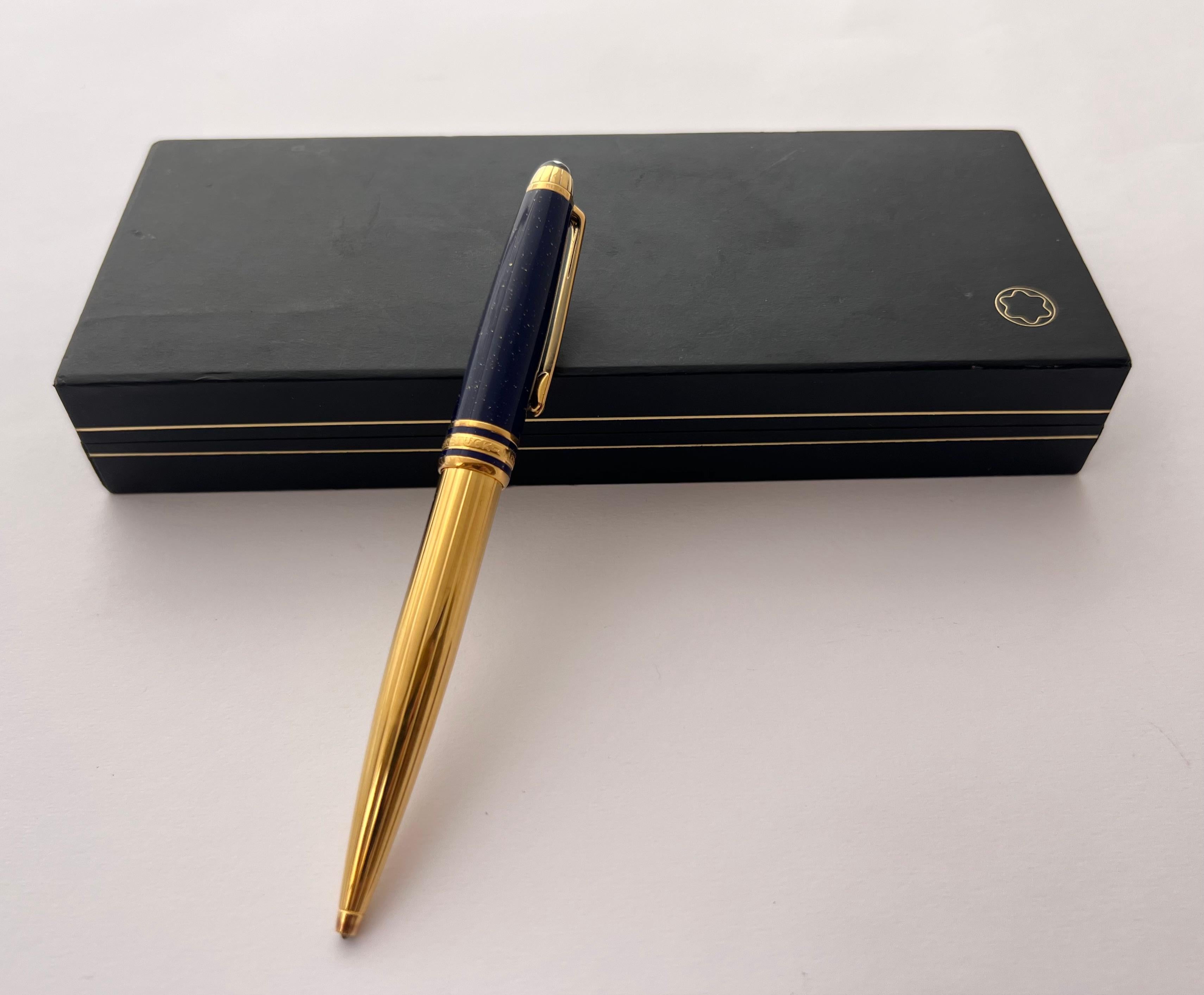 Ausgezeichneter Montblanc Solitär Ramses II Lapislazuli Vermeil 164 Kugelschreiber 9