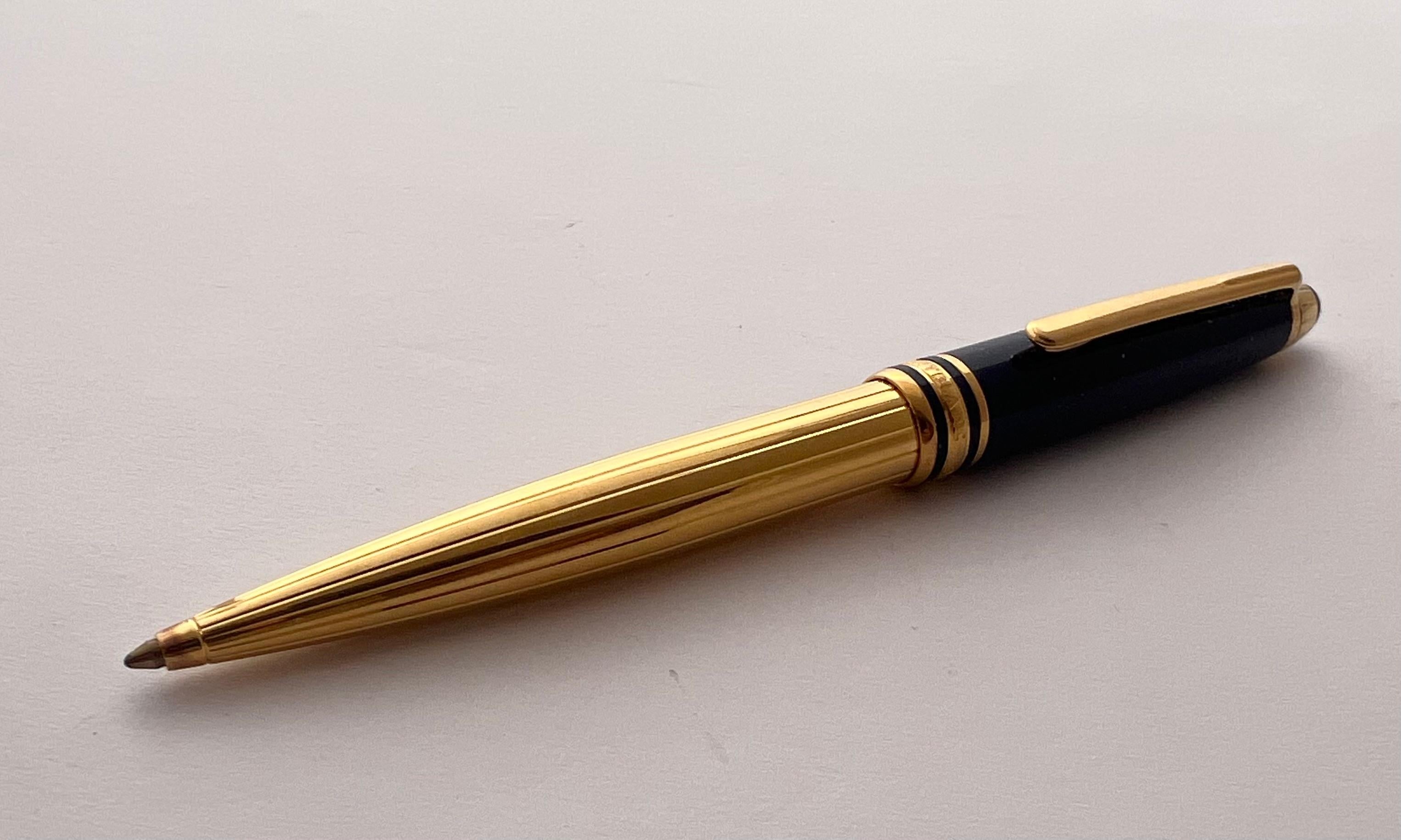 Ausgezeichneter Montblanc Solitär Ramses II Lapislazuli Vermeil 164 Kugelschreiber 10