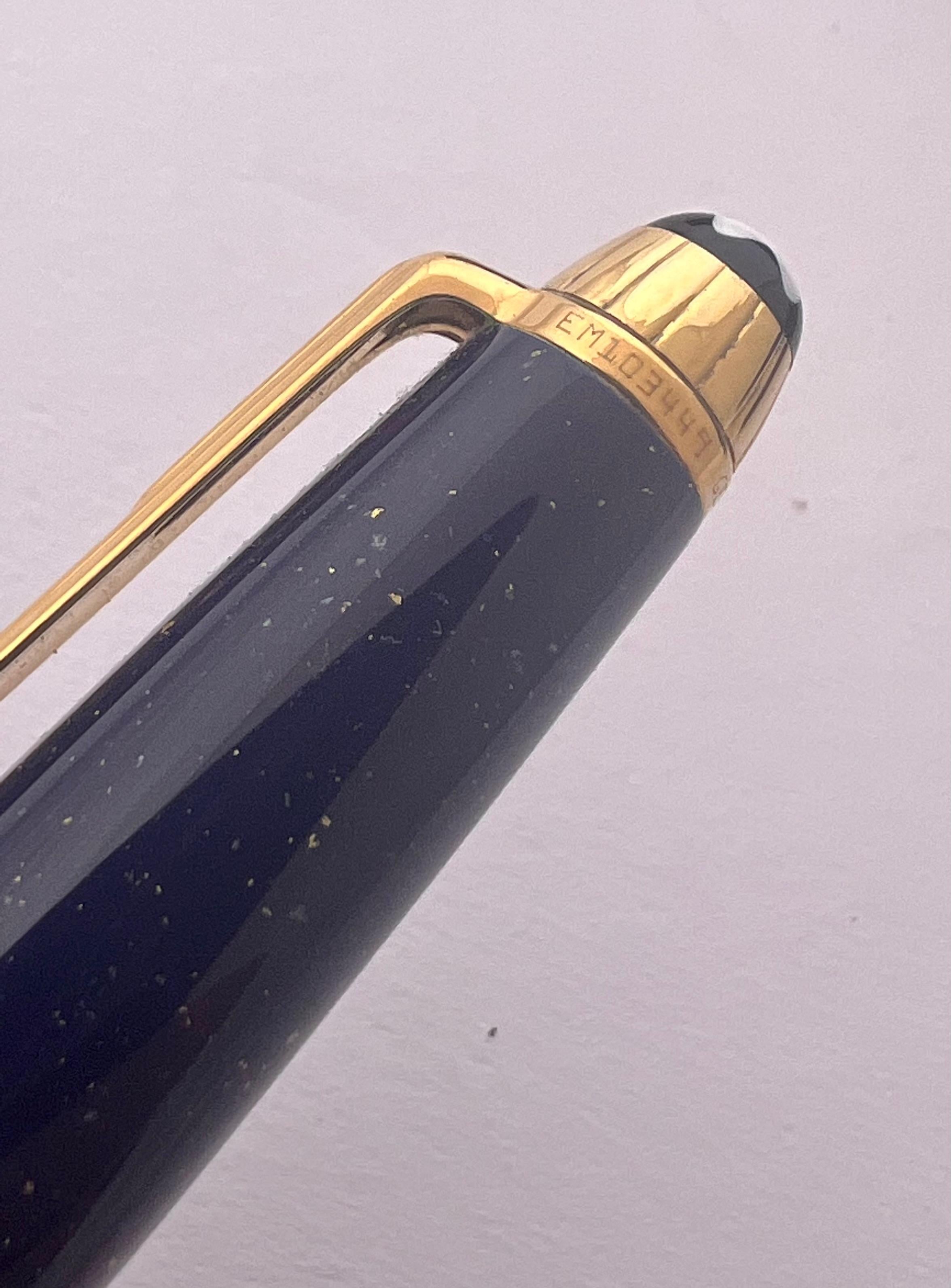 Ausgezeichneter Montblanc Solitär Ramses II Lapislazuli Vermeil 164 Kugelschreiber im Zustand „Gut“ in Toronto, CA