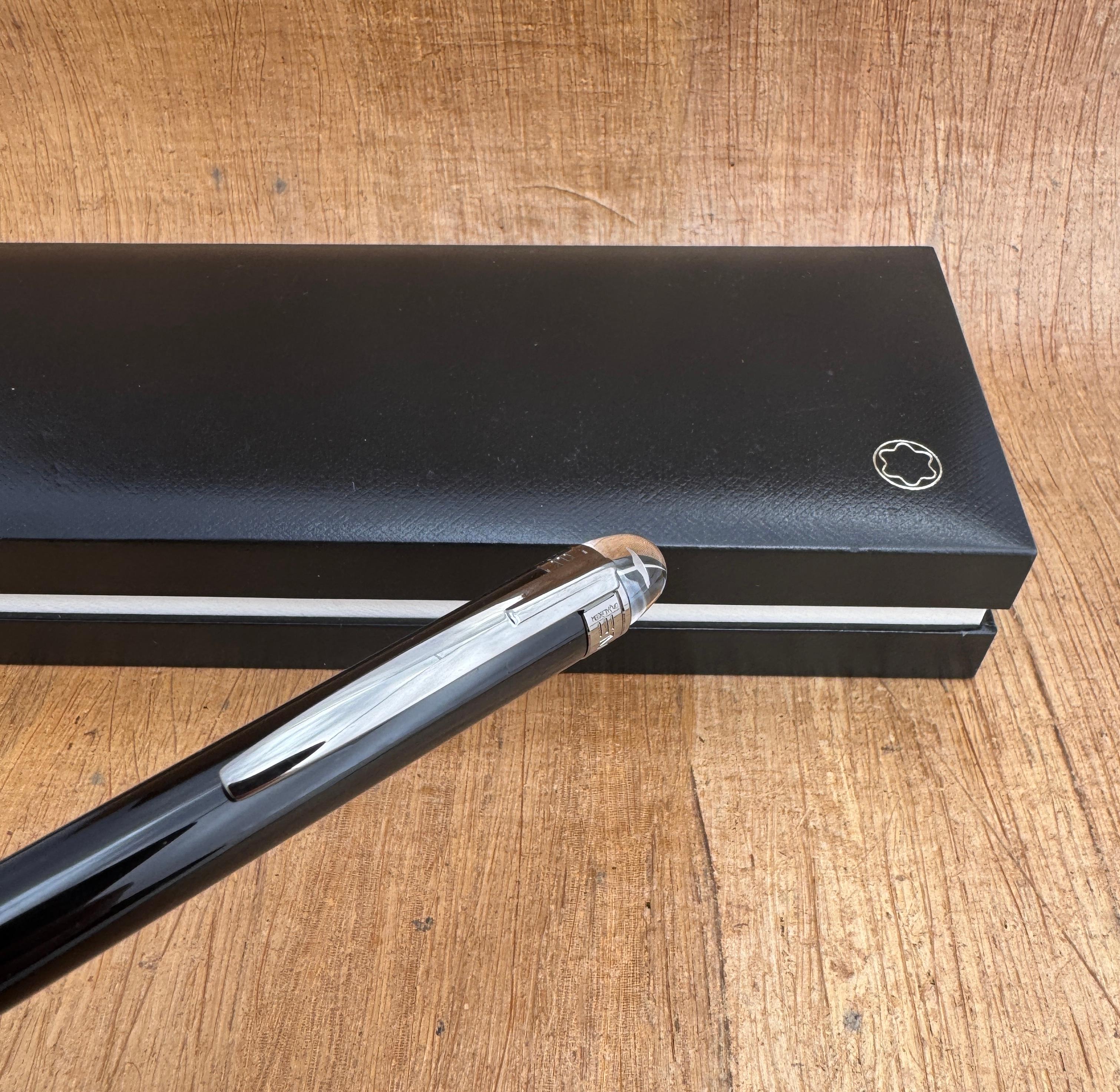 Excellent Stylo à Bille MONTBLANC Starwalker Midnight Black Dans sa Boîte d'Origine en vente 7