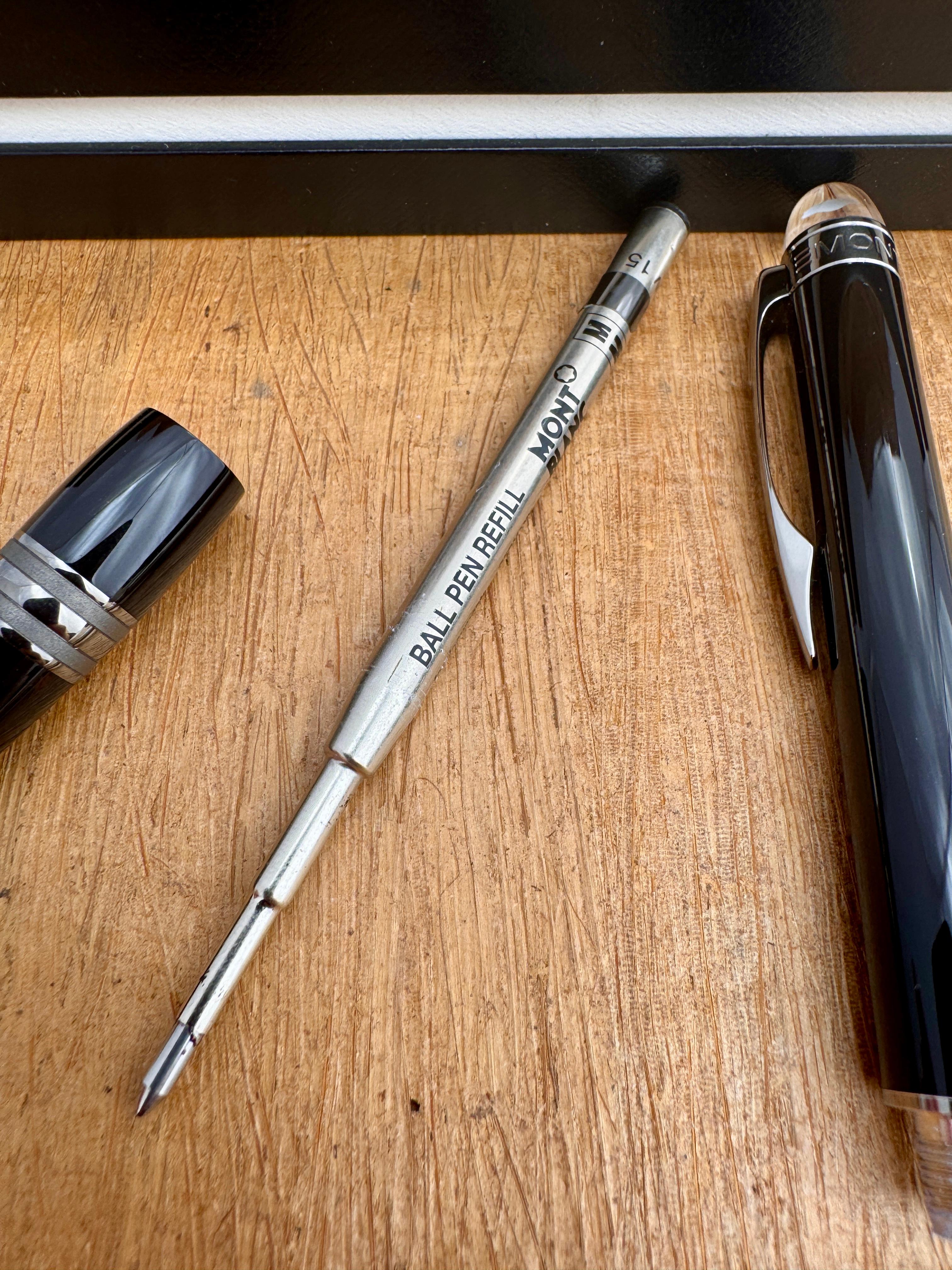 Excellent Stylo à Bille MONTBLANC Starwalker Midnight Black Dans sa Boîte d'Origine en vente 9