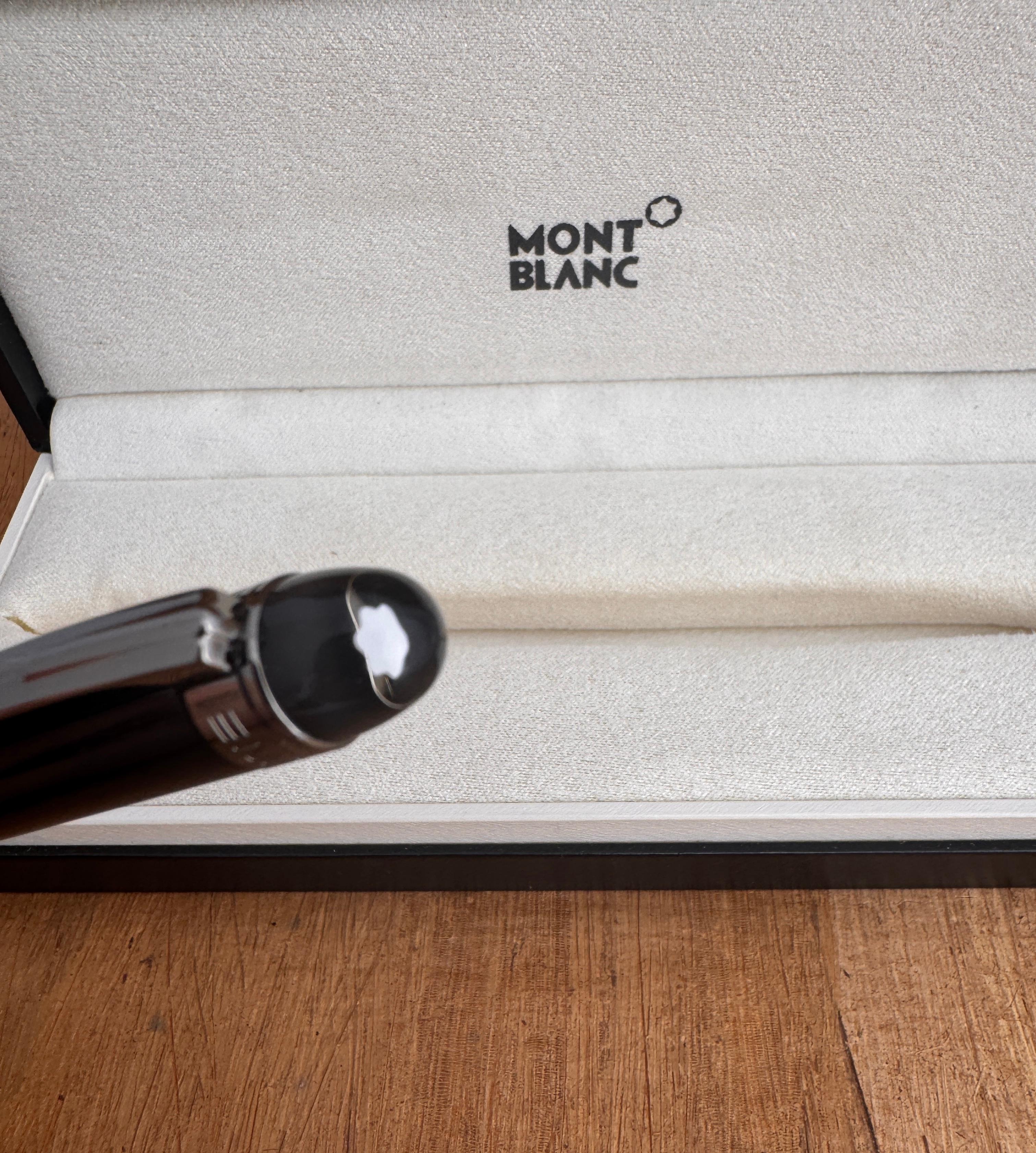 Excellent Stylo à Bille MONTBLANC Starwalker Midnight Black Dans sa Boîte d'Origine en vente 1