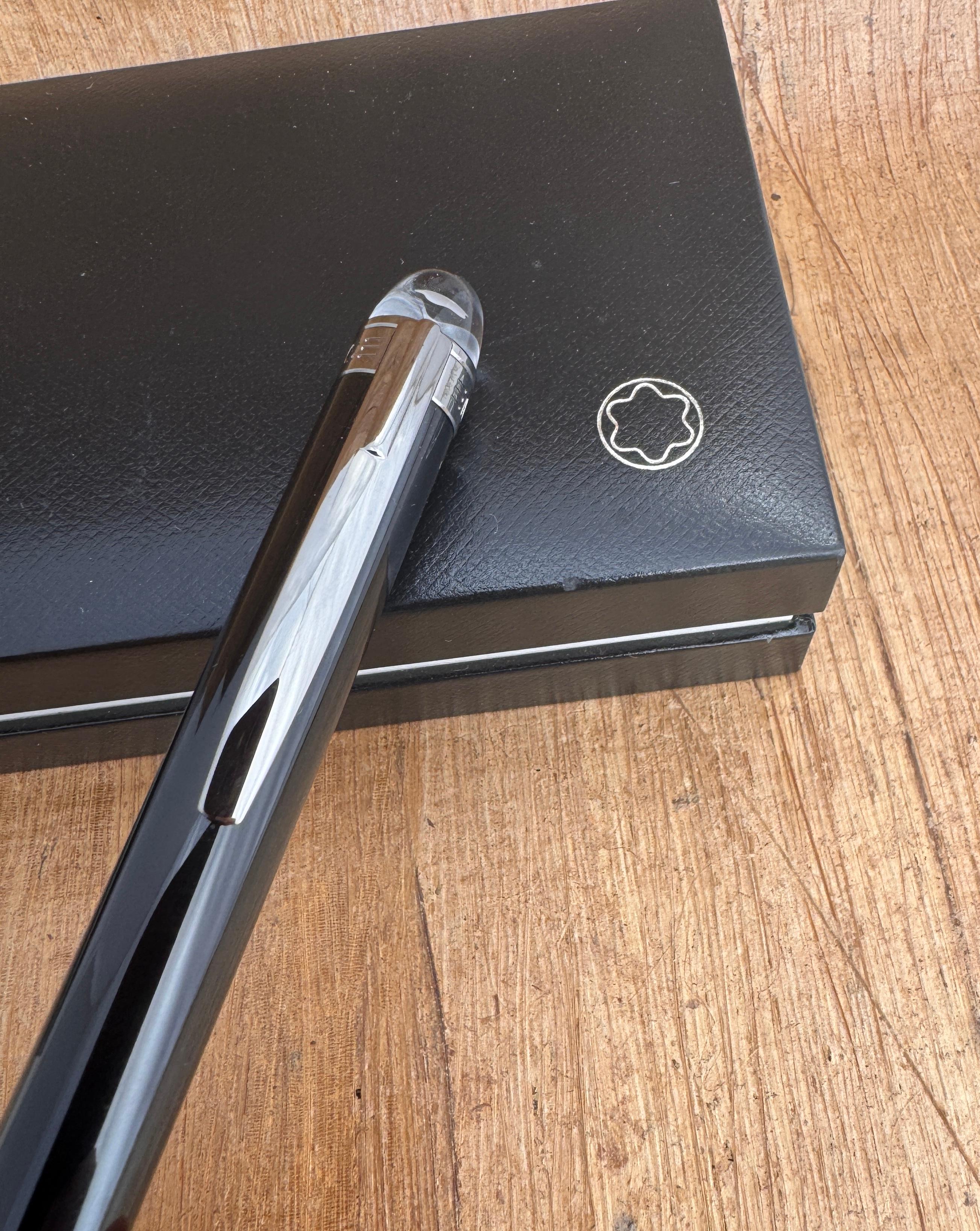 Excellent Stylo à Bille MONTBLANC Starwalker Midnight Black Dans sa Boîte d'Origine en vente 5