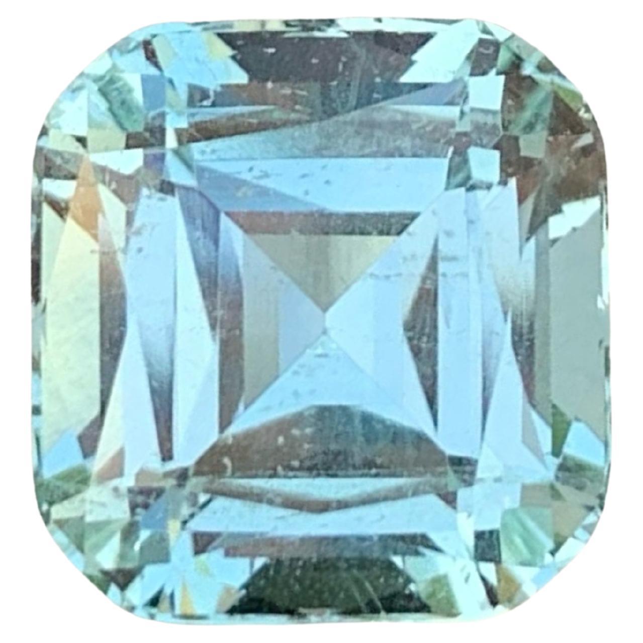 Excellente bague aigue-marine naturelle du Pakistan 8,80 carats en vente