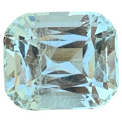 Excellente pierre précieuse aigue-marine bleue naturelle de 6,65 carats, bijouterie d'art