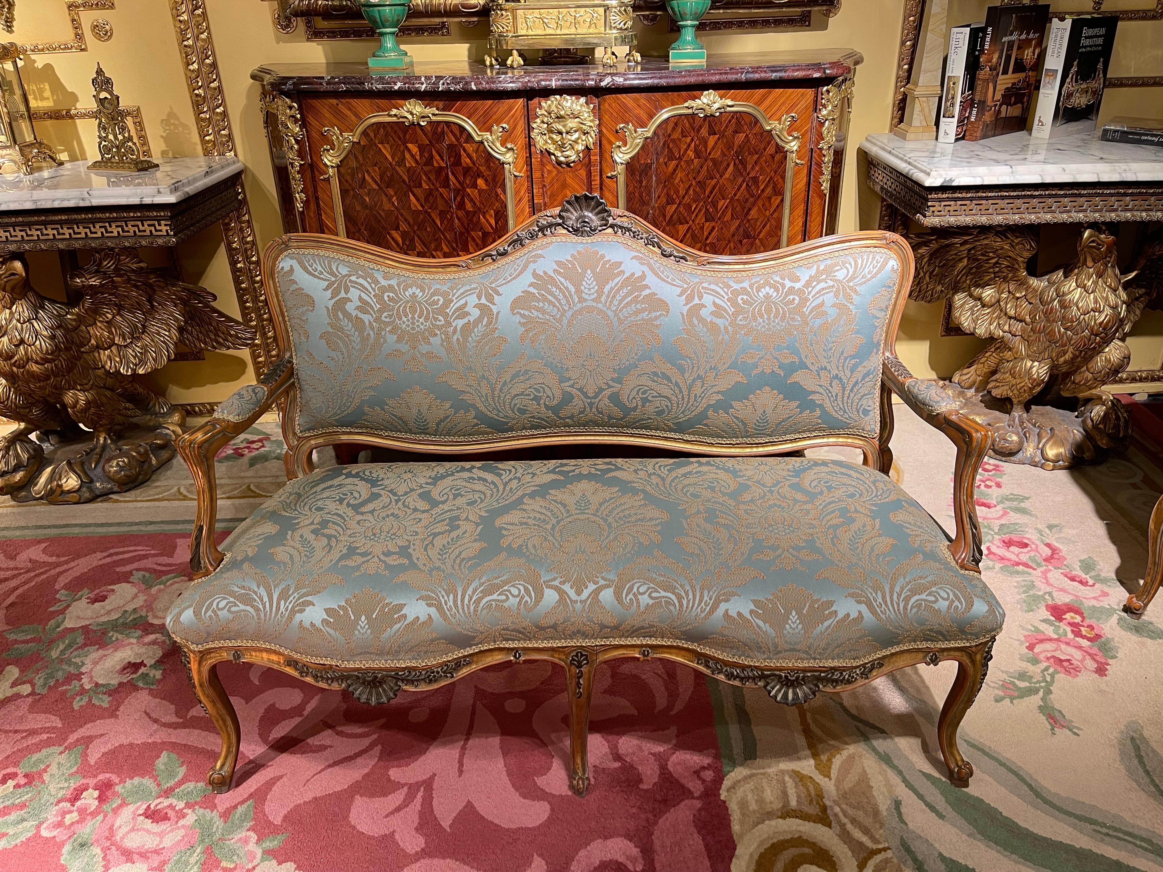 Ausgezeichnete edle französische Sitzgruppe/Sofagruppe Louis XV. Louis XV. (20. Jahrhundert) im Angebot