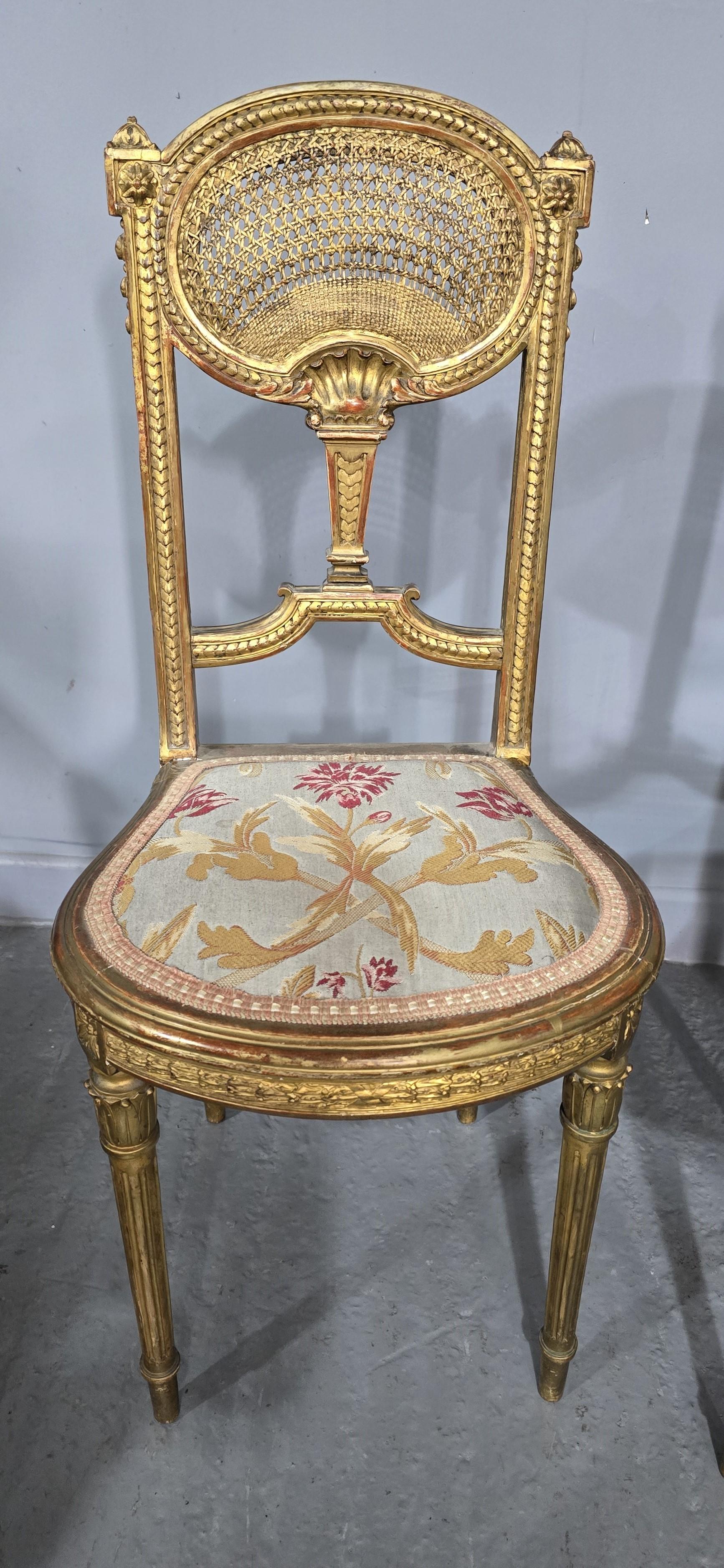 Excelente par de sillones de tocador franceses Francés en venta
