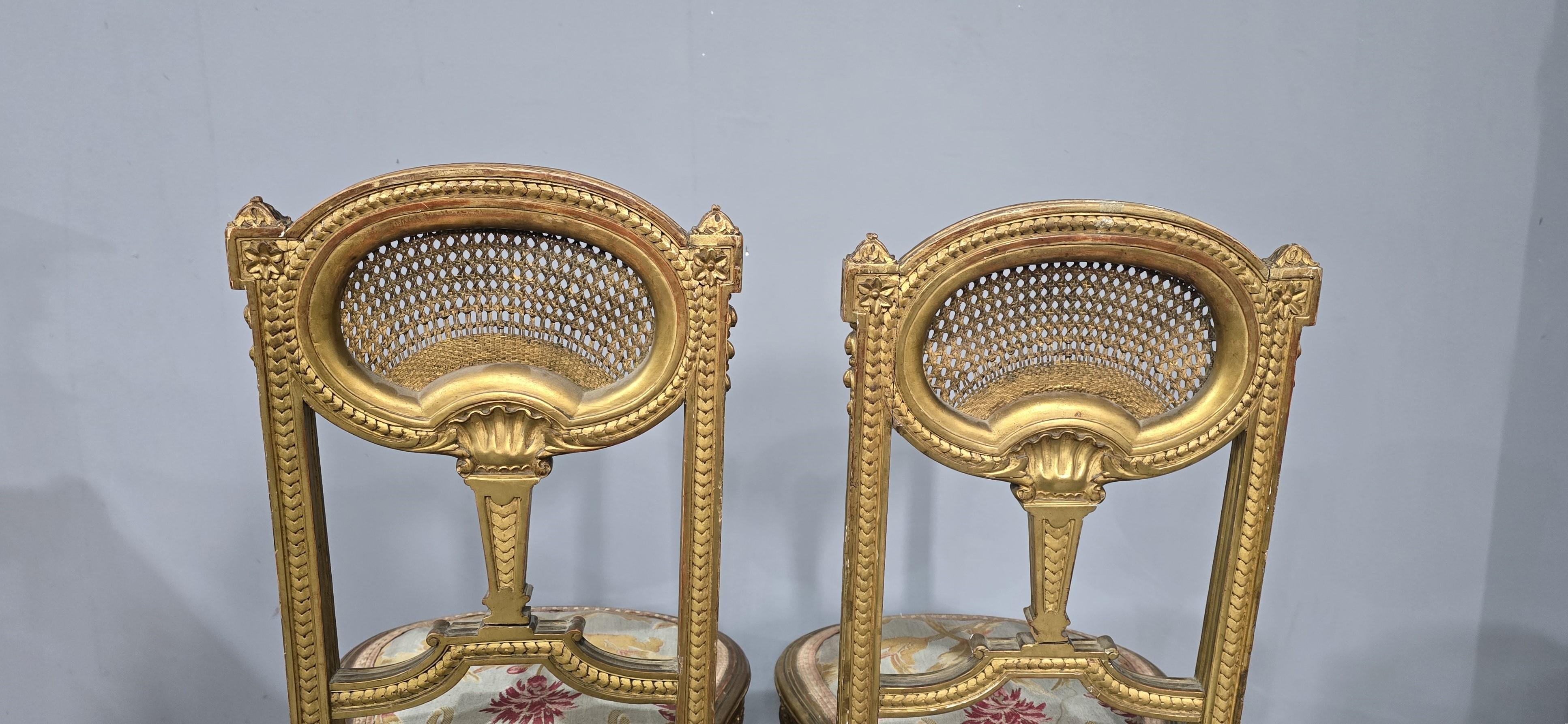 Excelente par de sillones de tocador franceses en venta 1
