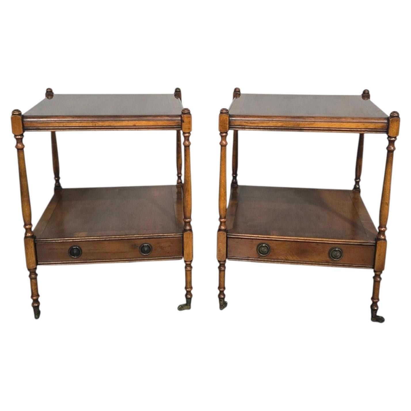 Excellent Pair Regency Lamp Tables