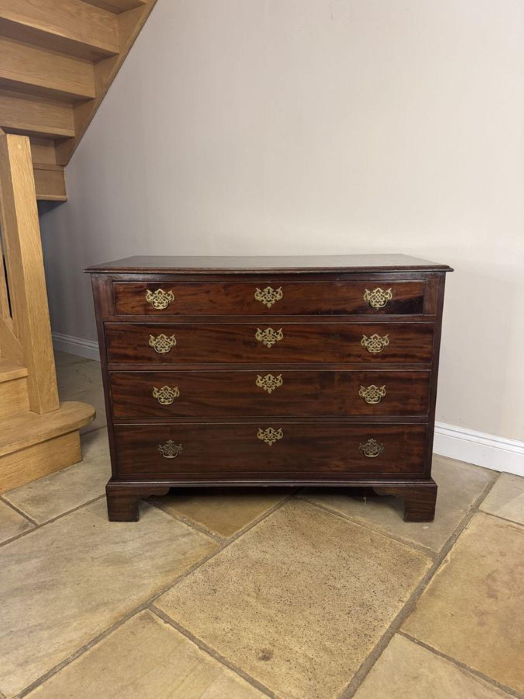 Excellent quality antique George III mahogany gentleman
s chest