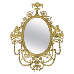 Excellent Quality Early 20th Century Gilt Bronze Mirror by Caldwell
