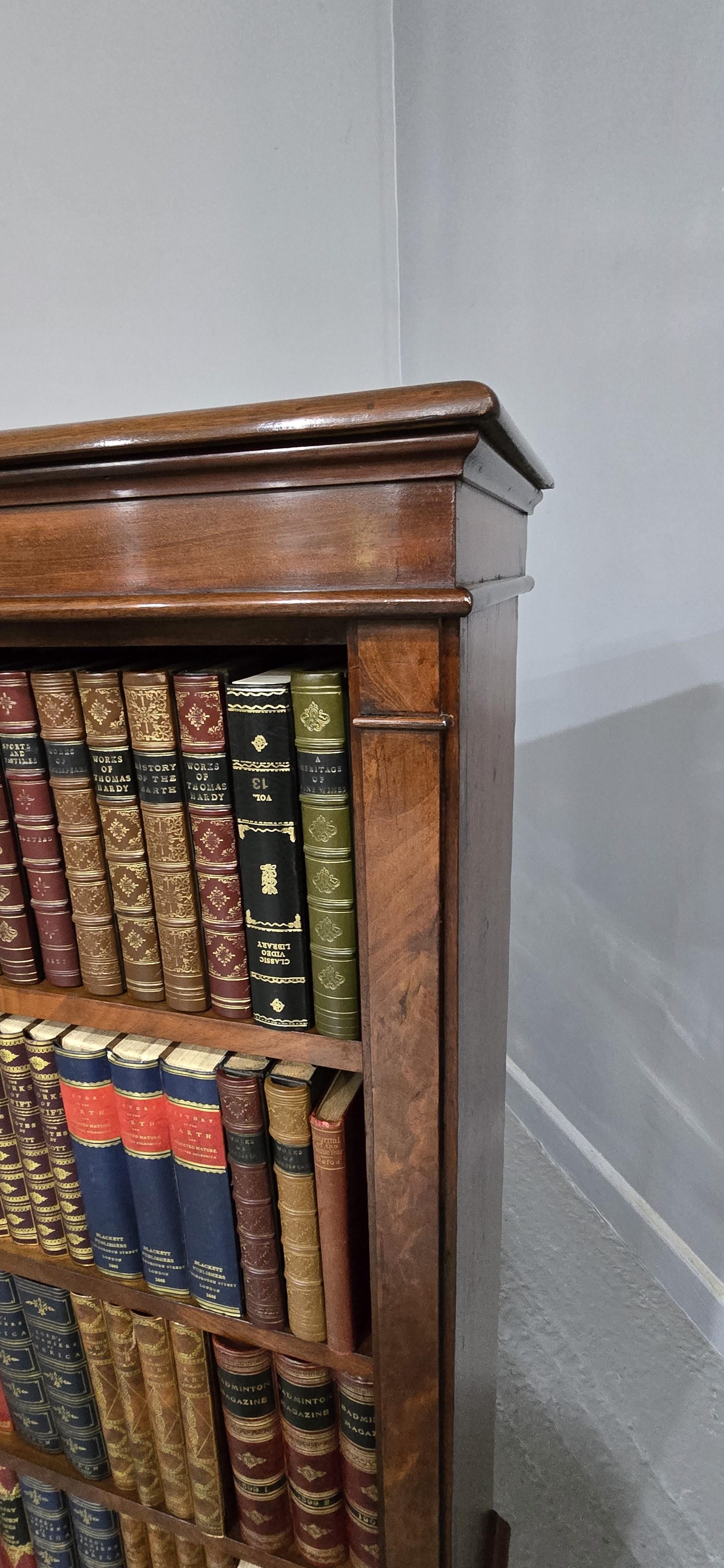 Excellent Quality Mahogany Open Adjustable Library Bookcase For Sale 4