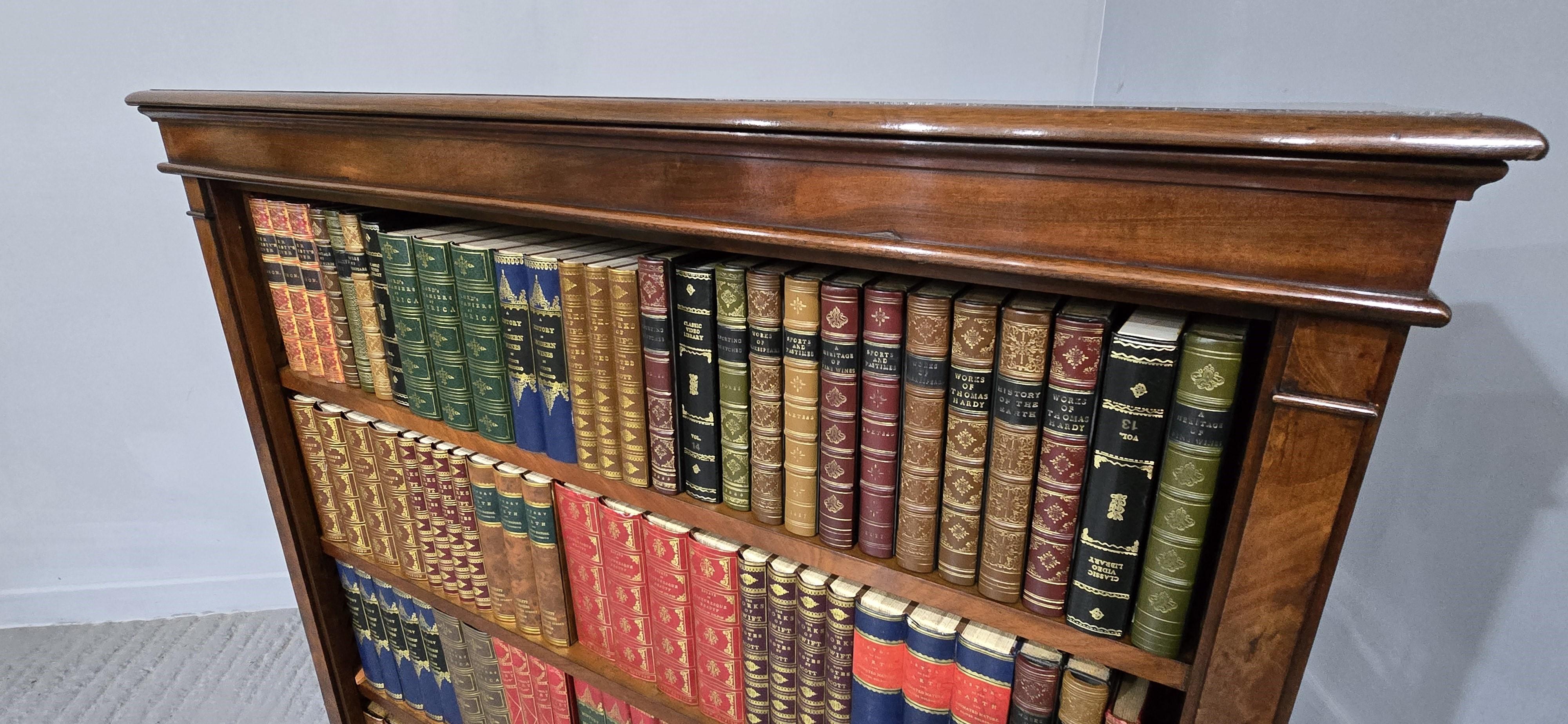 Excellent Quality Mahogany Open Adjustable Library Bookcase For Sale 5