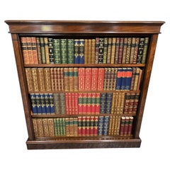 Excellent Quality Mahogany Open Adjustable Library Bookcase