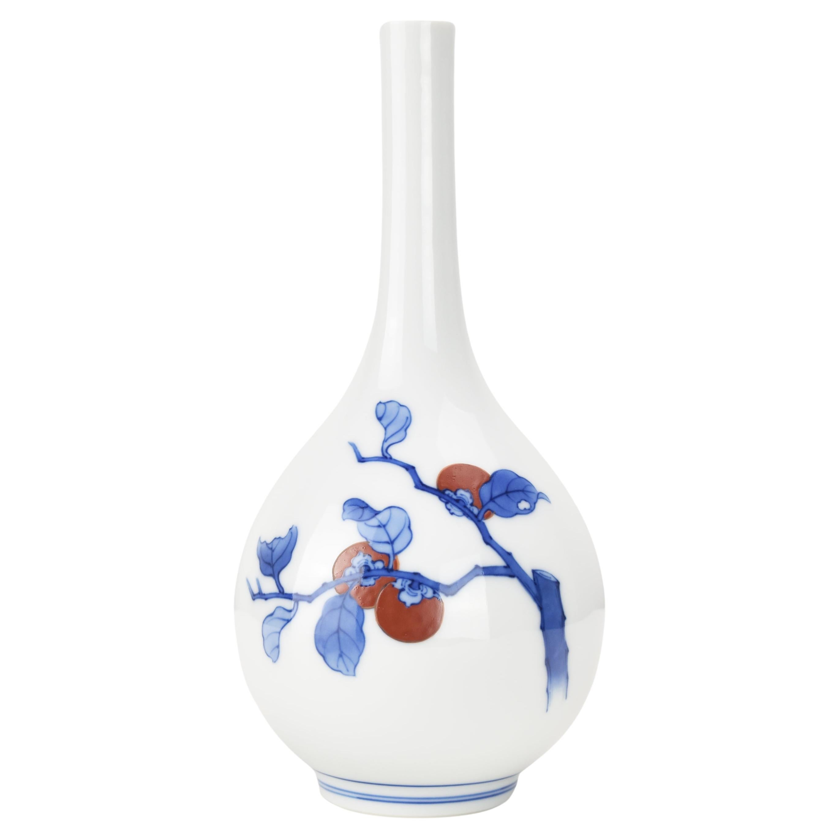 Excellent Sakaida Kakiemon 13th (1906-1982) Arita Ware Porcelain Vase