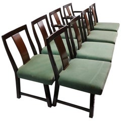 Excellent Set of 8 Dunbar Dining Chairs designed by Wormley