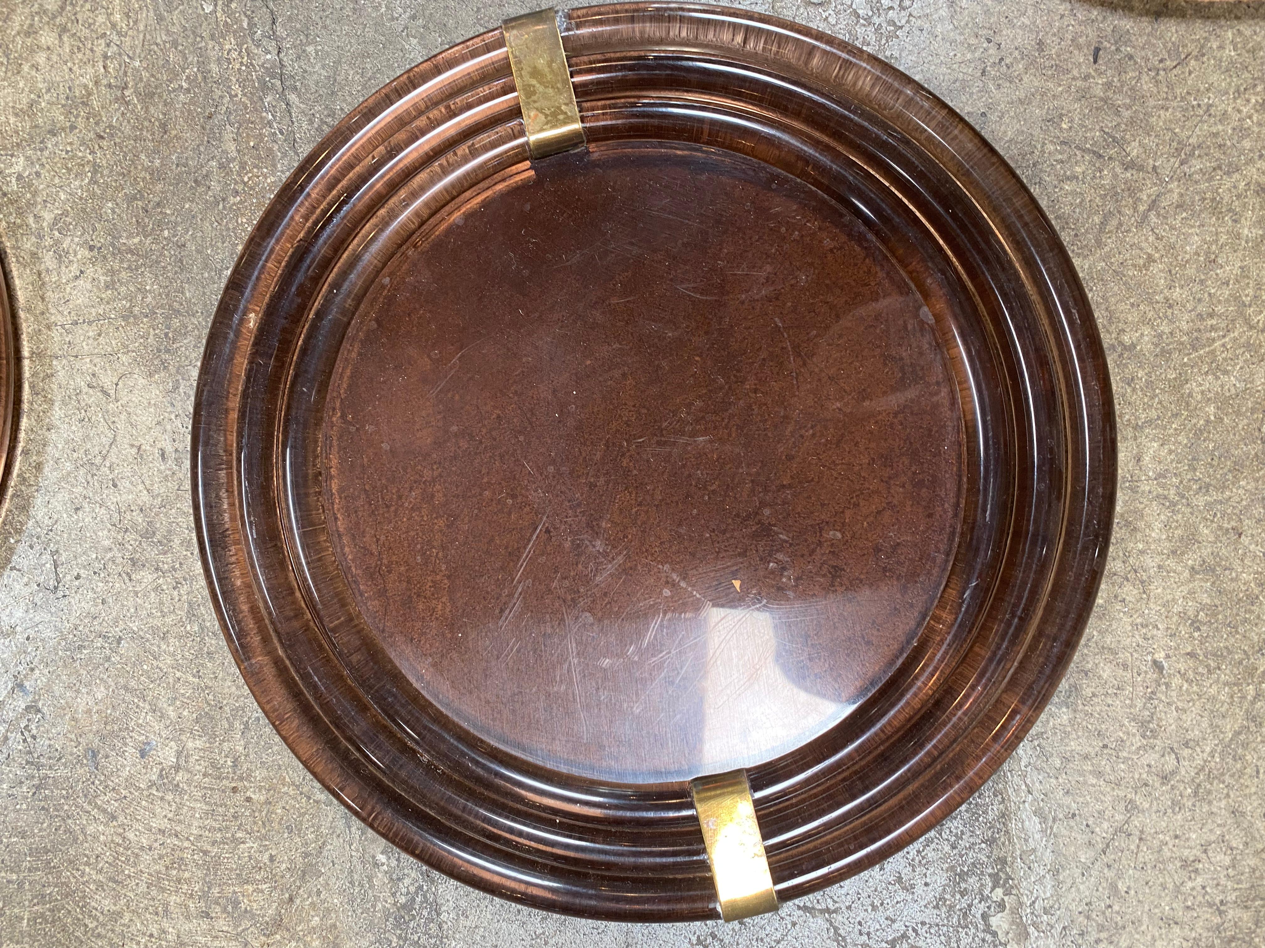 Mid-Century Modern Excellent Set of Six Table Mat Rome, Italy, circa 1970 For Sale