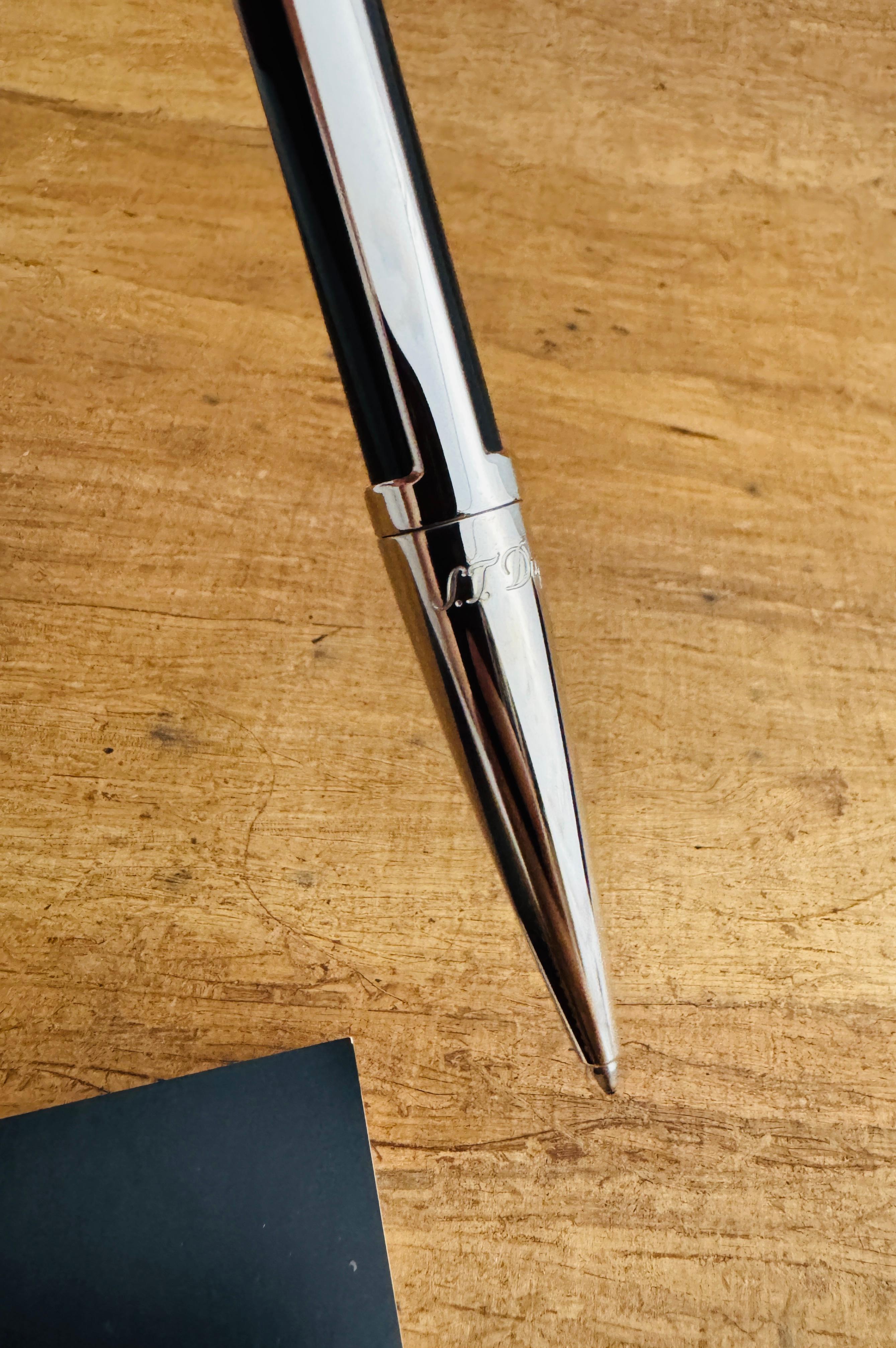 Excellent S.T. Dupont Defi Ballpoint Pen Gun Metal complète en vente 6