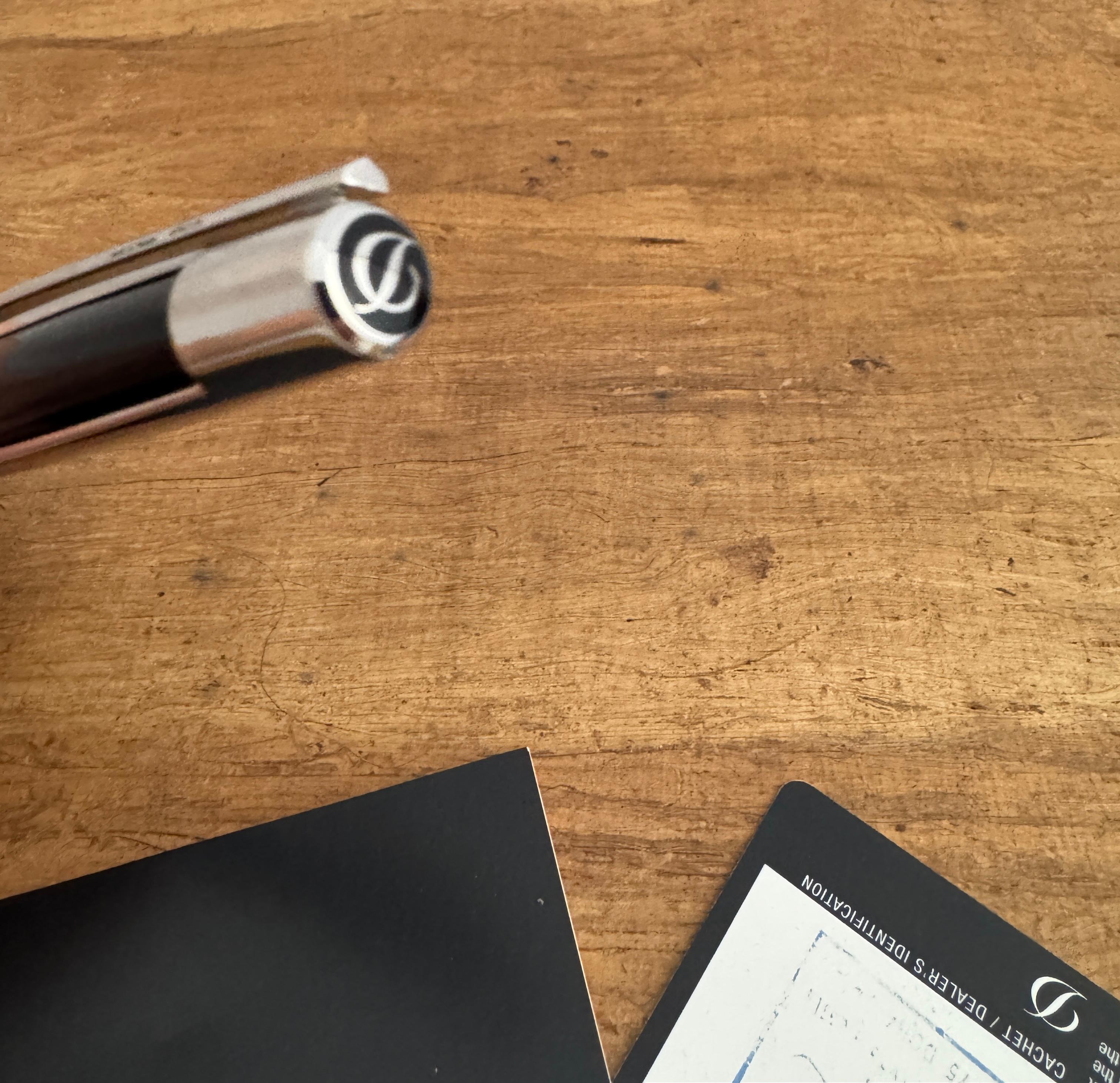 Excellent S.T. Dupont Defi Ballpoint Pen Gun Metal complète en vente 10