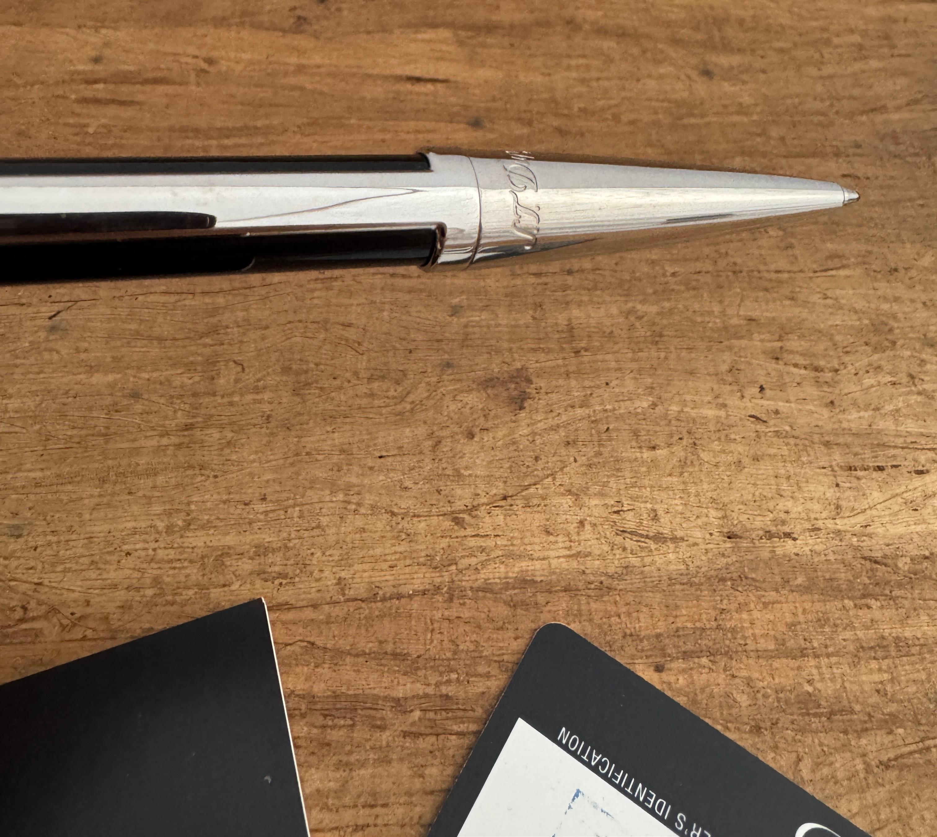 Excellent S.T. Dupont Defi Ballpoint Pen Gun Metal complète en vente 12
