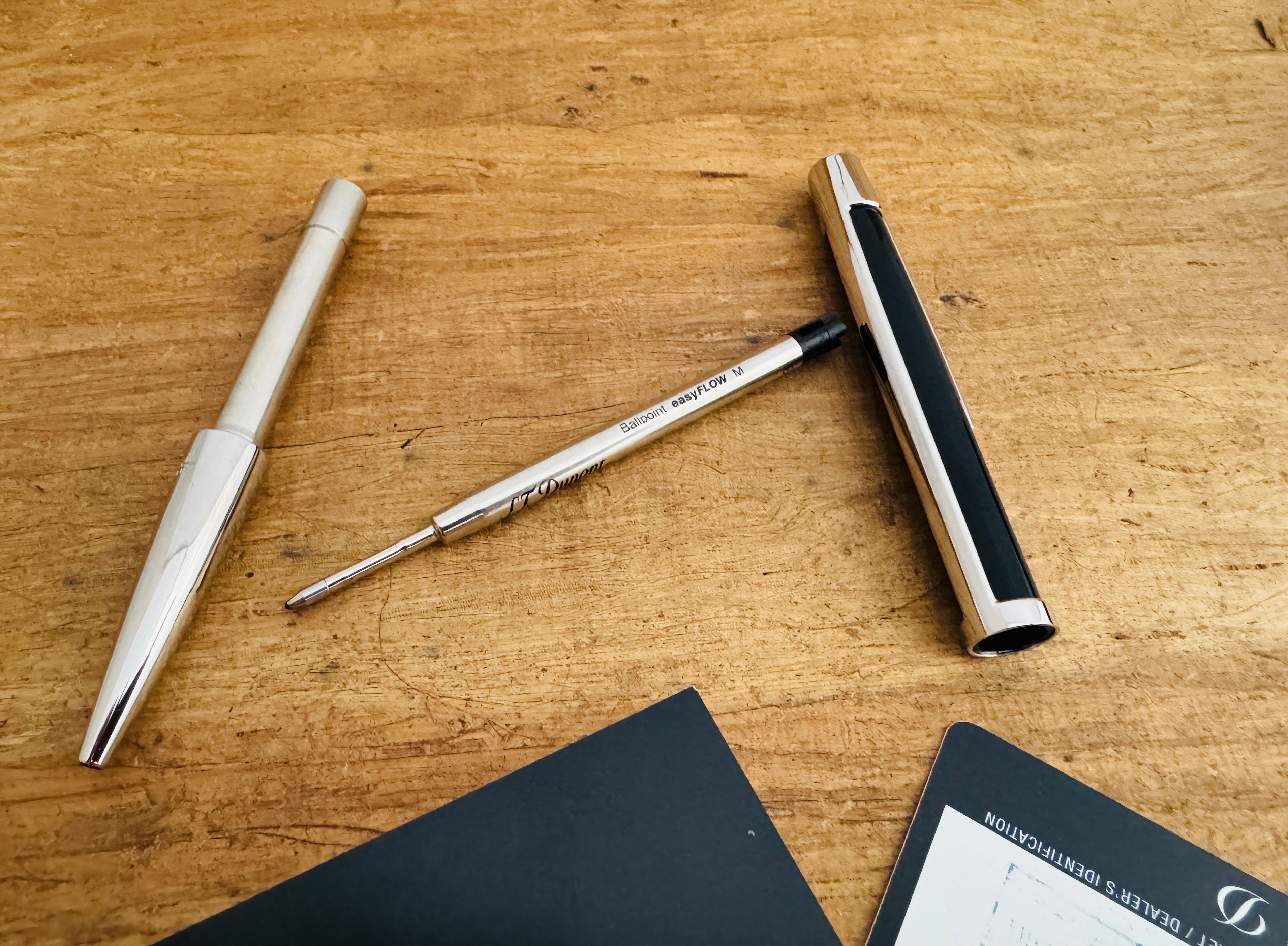 Excellent S.T. Dupont Defi Ballpoint Pen Gun Metal complète en vente 3