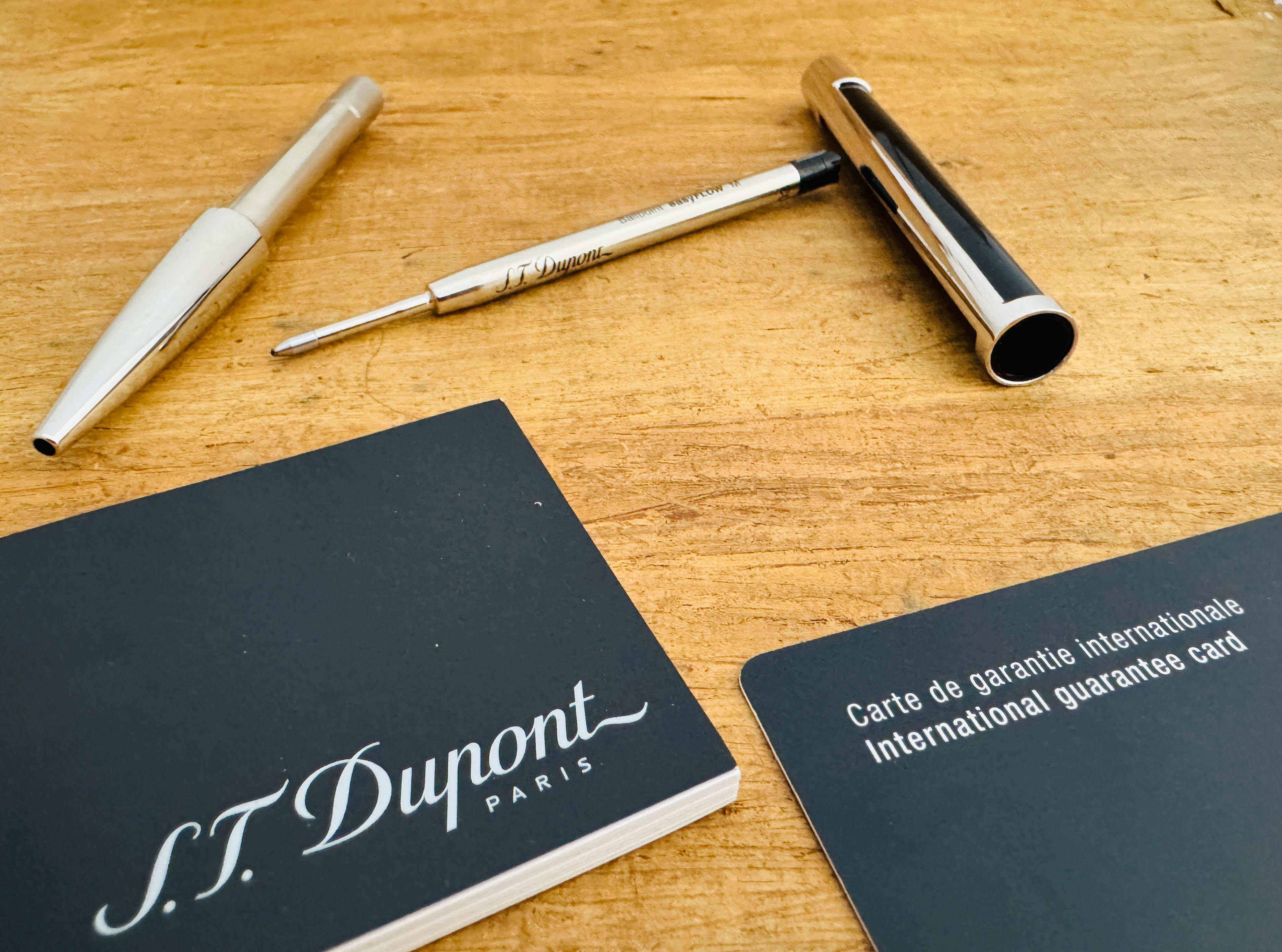 Excellent S.T. Dupont Defi Ballpoint Pen Gun Metal complète en vente 5