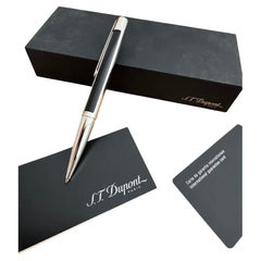 Excellent S.T. Dupont Defi Ballpoint Pen Gun Metal Complete Set