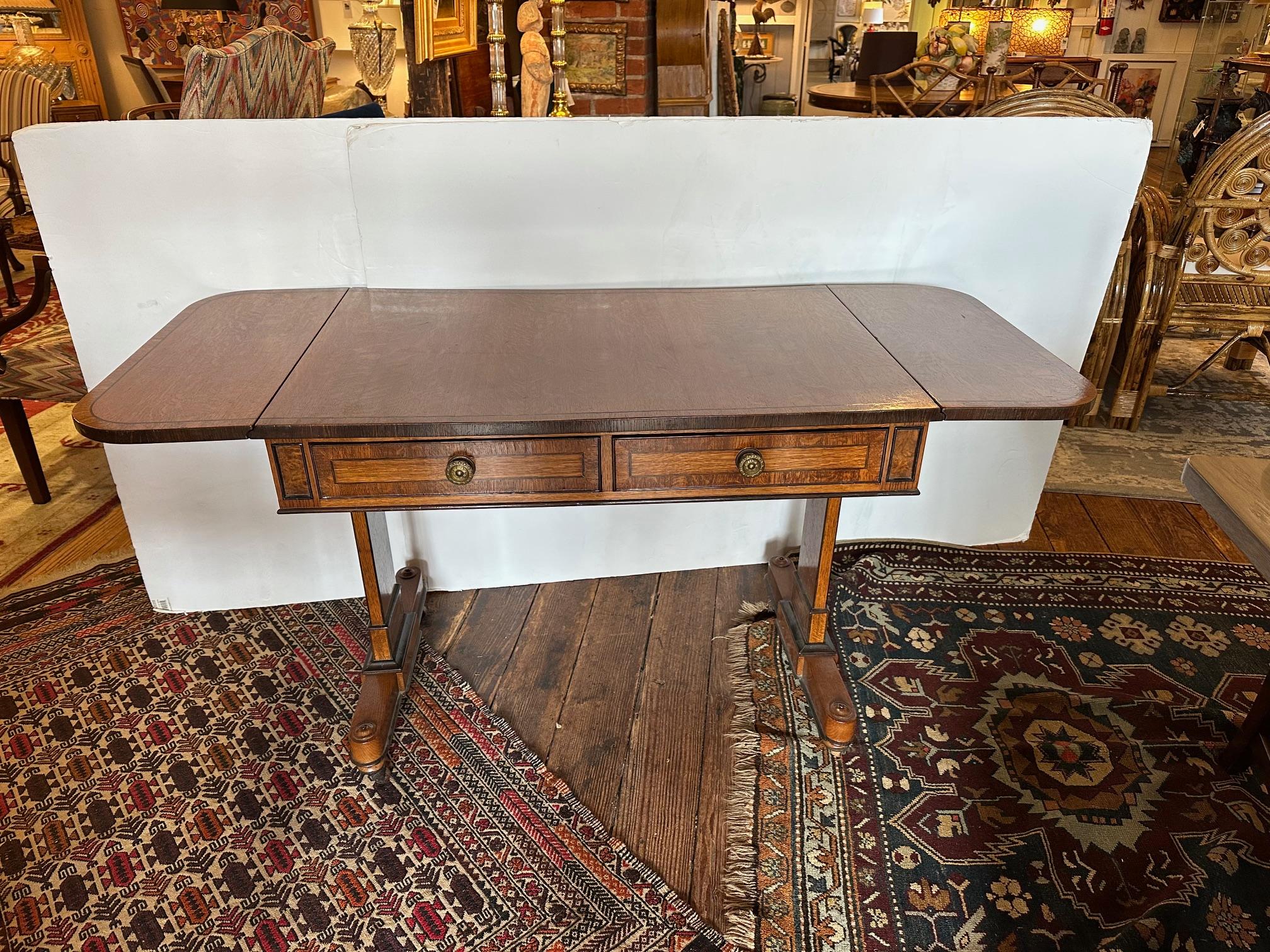 Mid-20th Century Excellent Vintage Drop Leaf Desk or Side Table For Sale