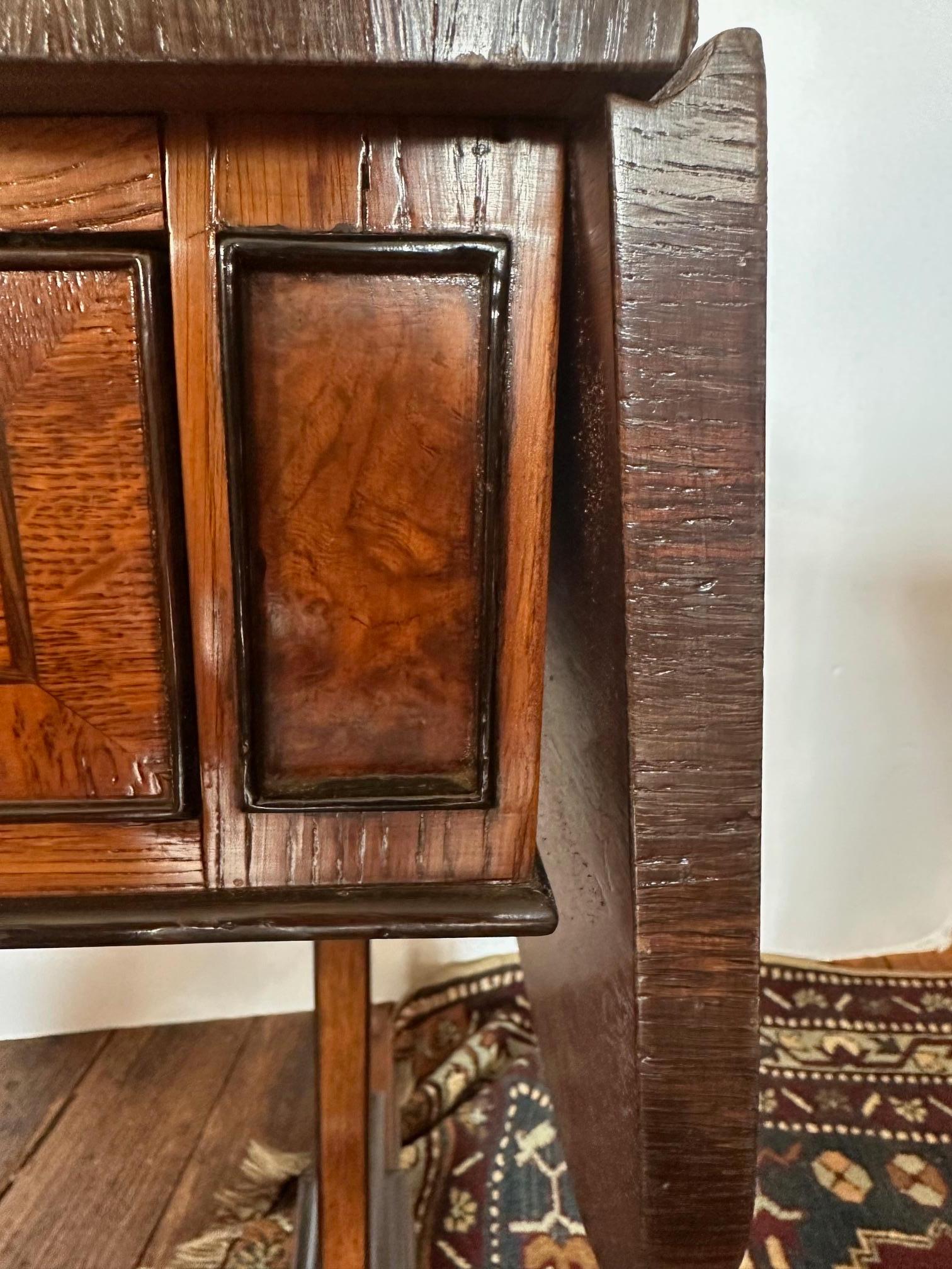 Wood Excellent Vintage Drop Leaf Desk or Side Table For Sale