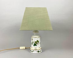 Excellente lampe de bureau vintage en porcelaine, porcelaine de Bruxelles, Belgique