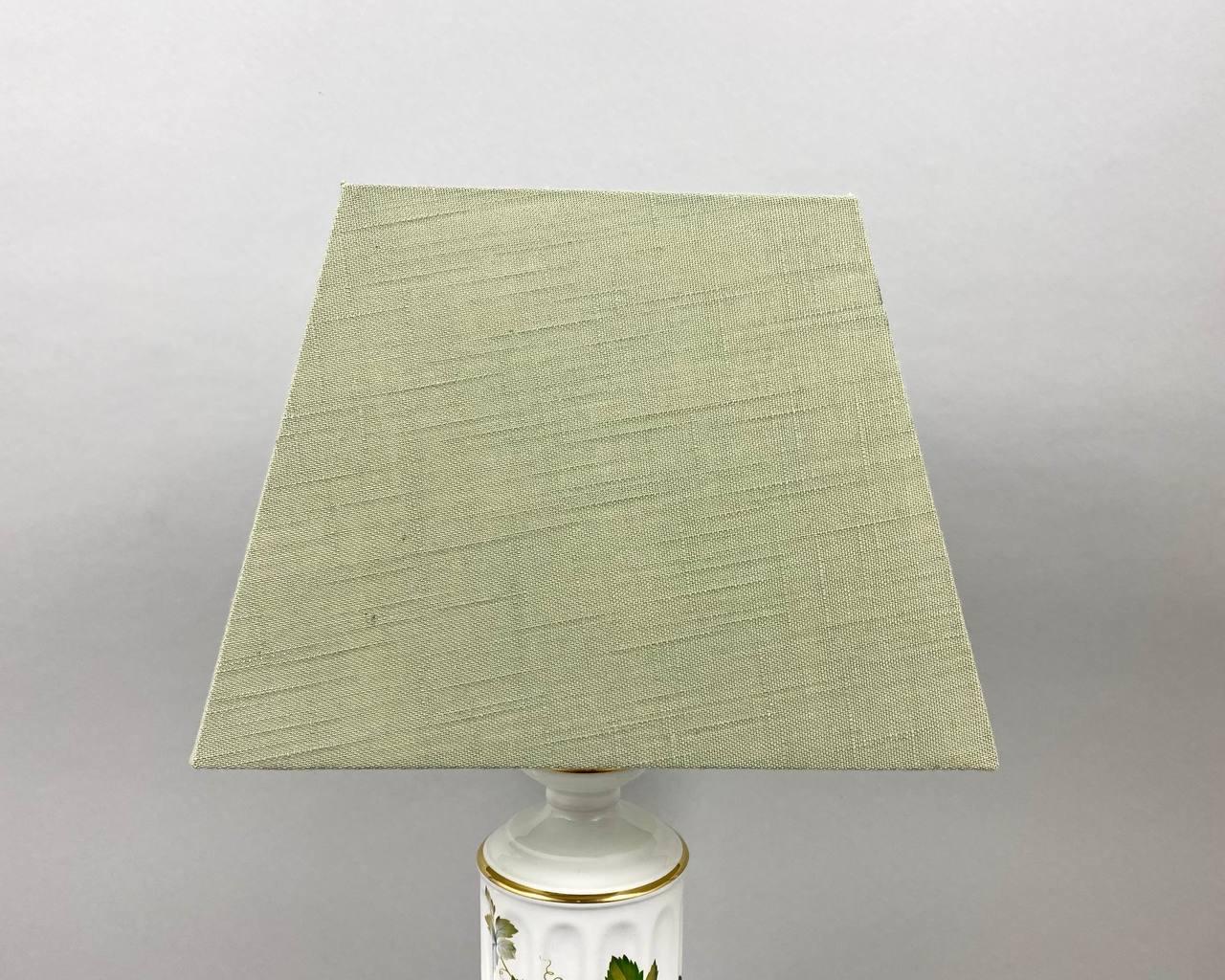 Late 20th Century Excellent Vintage Table Lamp In Porcelain, Porcelain De Bruxelles, Belgium For Sale