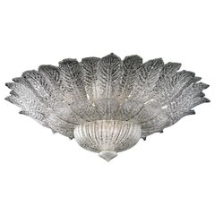 Excelsior 5426 Ceiling Lamp in Glass with Galvanized Gold Finish, by Barovier