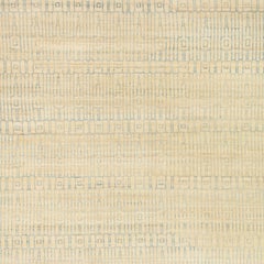 Hand-Knotted Modern Persian Rug in Blue and Cream Wool, 10' x 14'