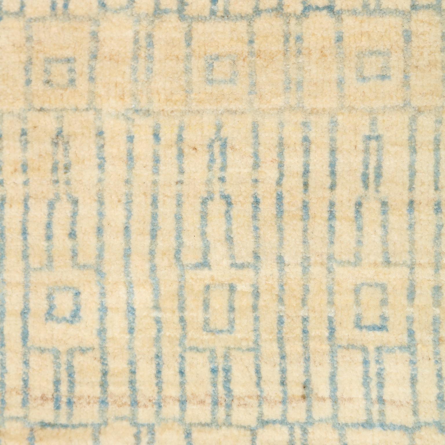 Orley Shabahang Contemporary Wool Persian Rug, Blue and Cream, 10' x 14' In New Condition For Sale In New York, NY