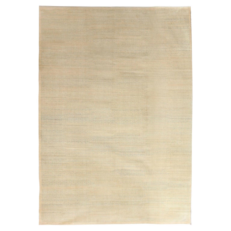 Orley Shabahang "Excelsior" Contemporary Persian Rug, Blue and Cream, 10x14  For Sale at 1stDibs