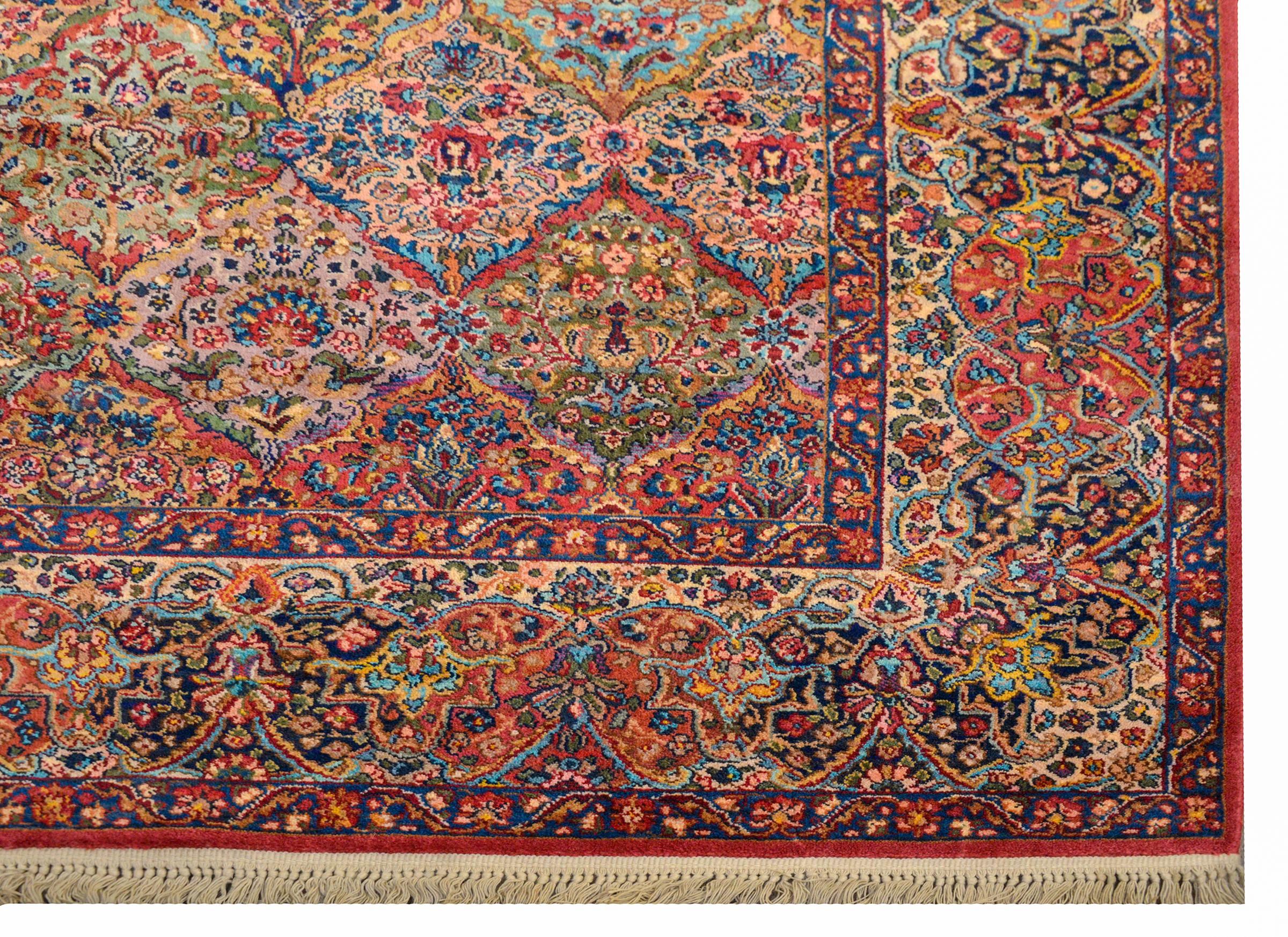 Mid-20th Century Exceptional Early 20th Century Karastan Kirman Rug