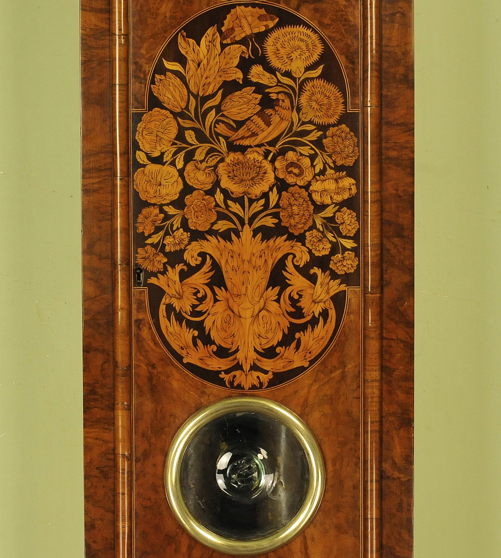 Exception Marquetry Longcase Tall Case Clock, Christopher Gould, London For Sale 2