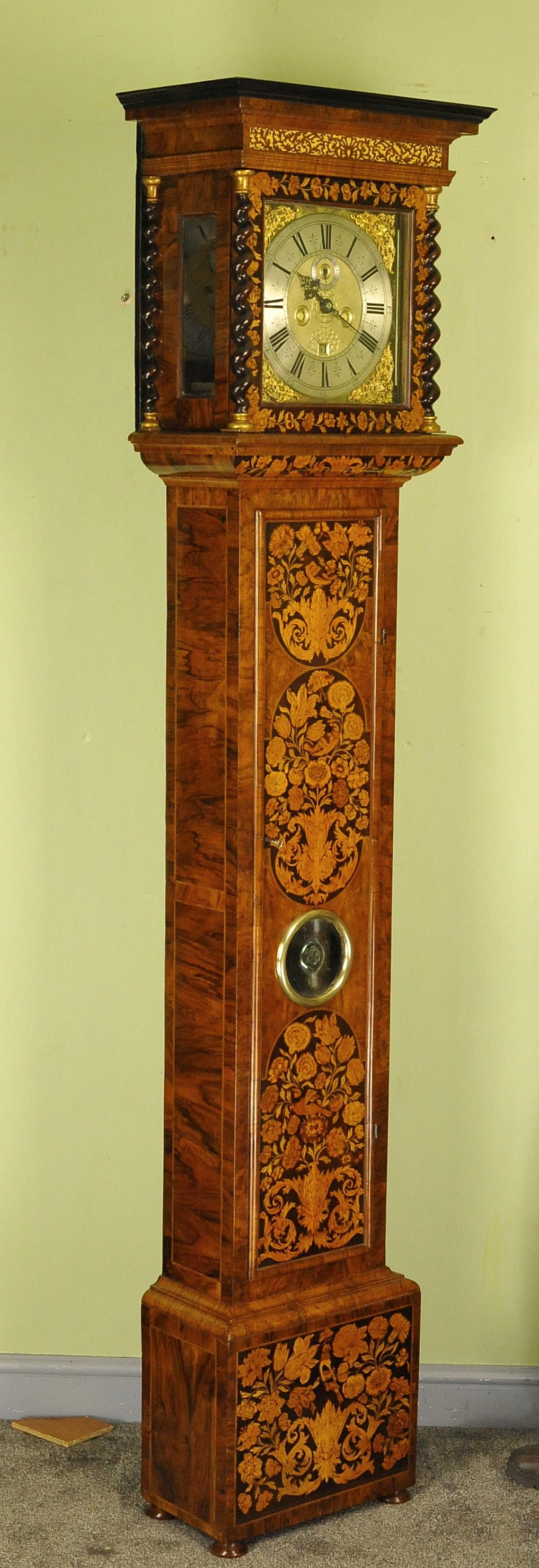 marquetry clock