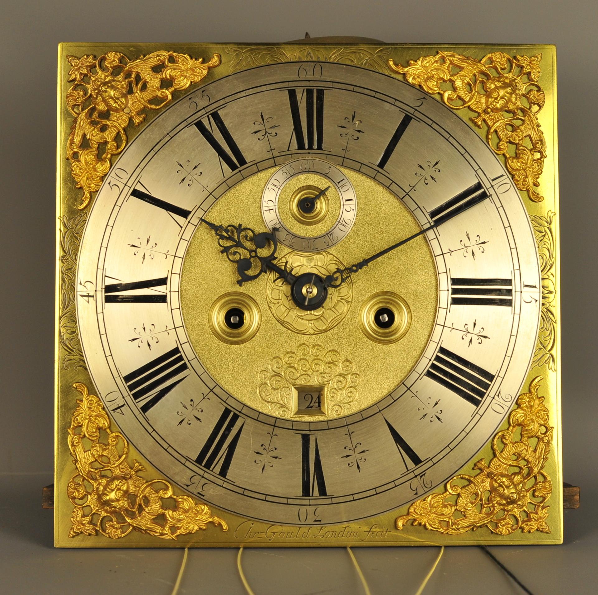 17th Century Exception Marquetry Longcase Tall Case Clock, Christopher Gould, London For Sale