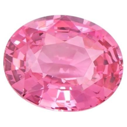 Exception Untreated 2.98carats Pink Spinel, Swiss Certified For Sale